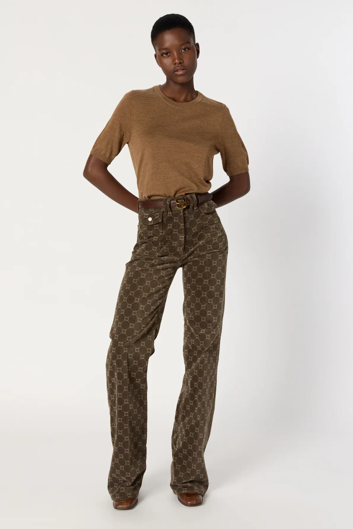 Pullover/vest Dcu02c222 Camel - Image 7