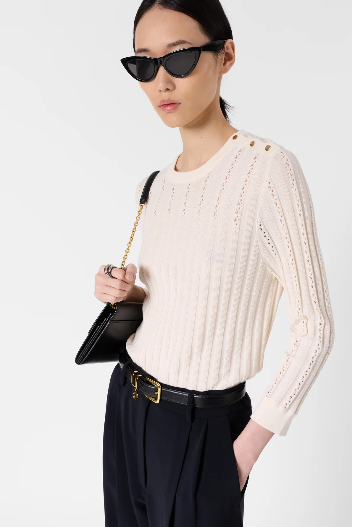 Pullover/vest Ddu01d213 Ecru - Image 3