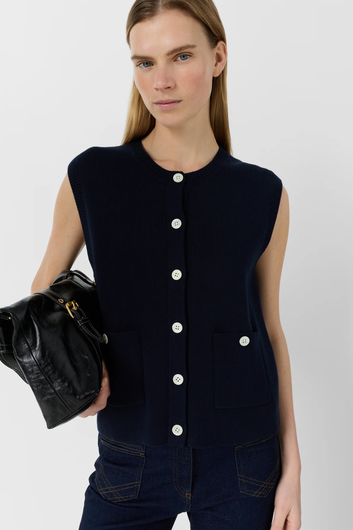 Pullover/vest Ddu08d207 Navy - Image 5