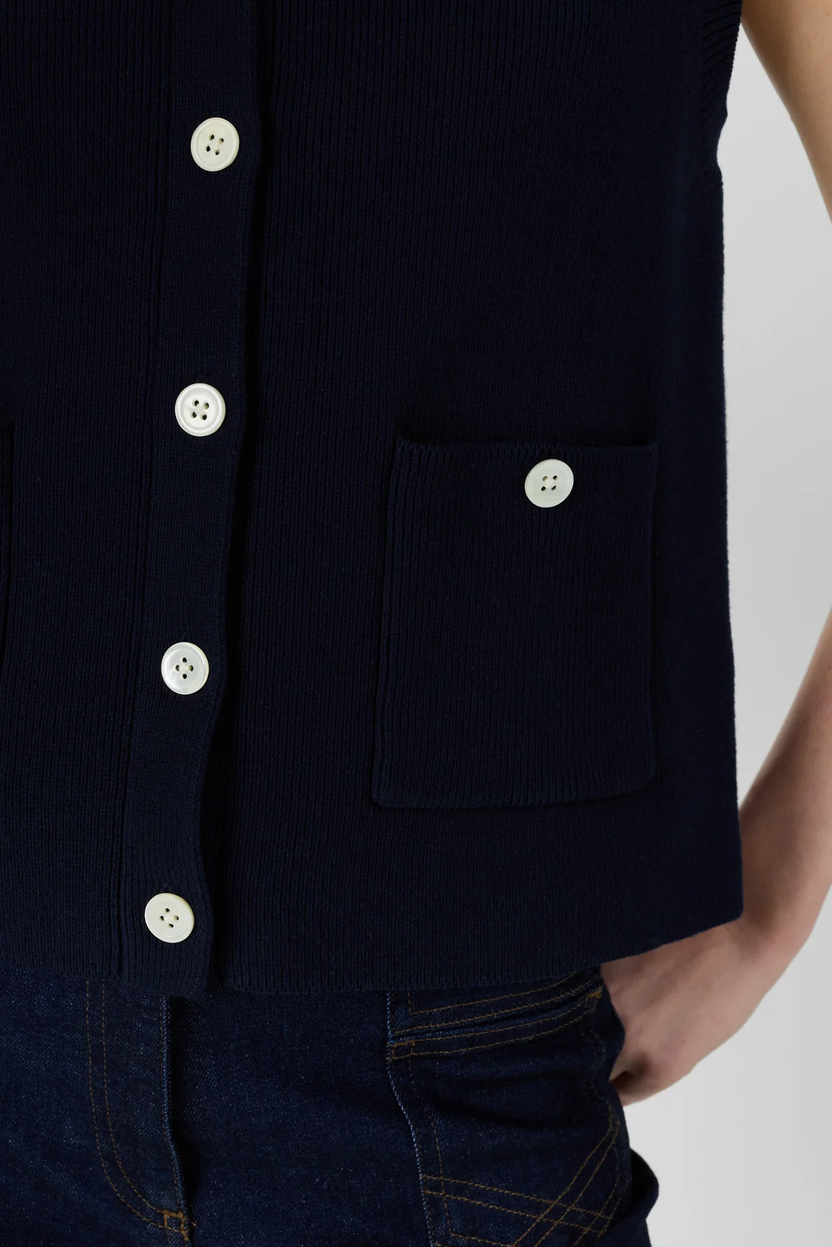 Pullover/vest Ddu08d207 Navy - Image 6