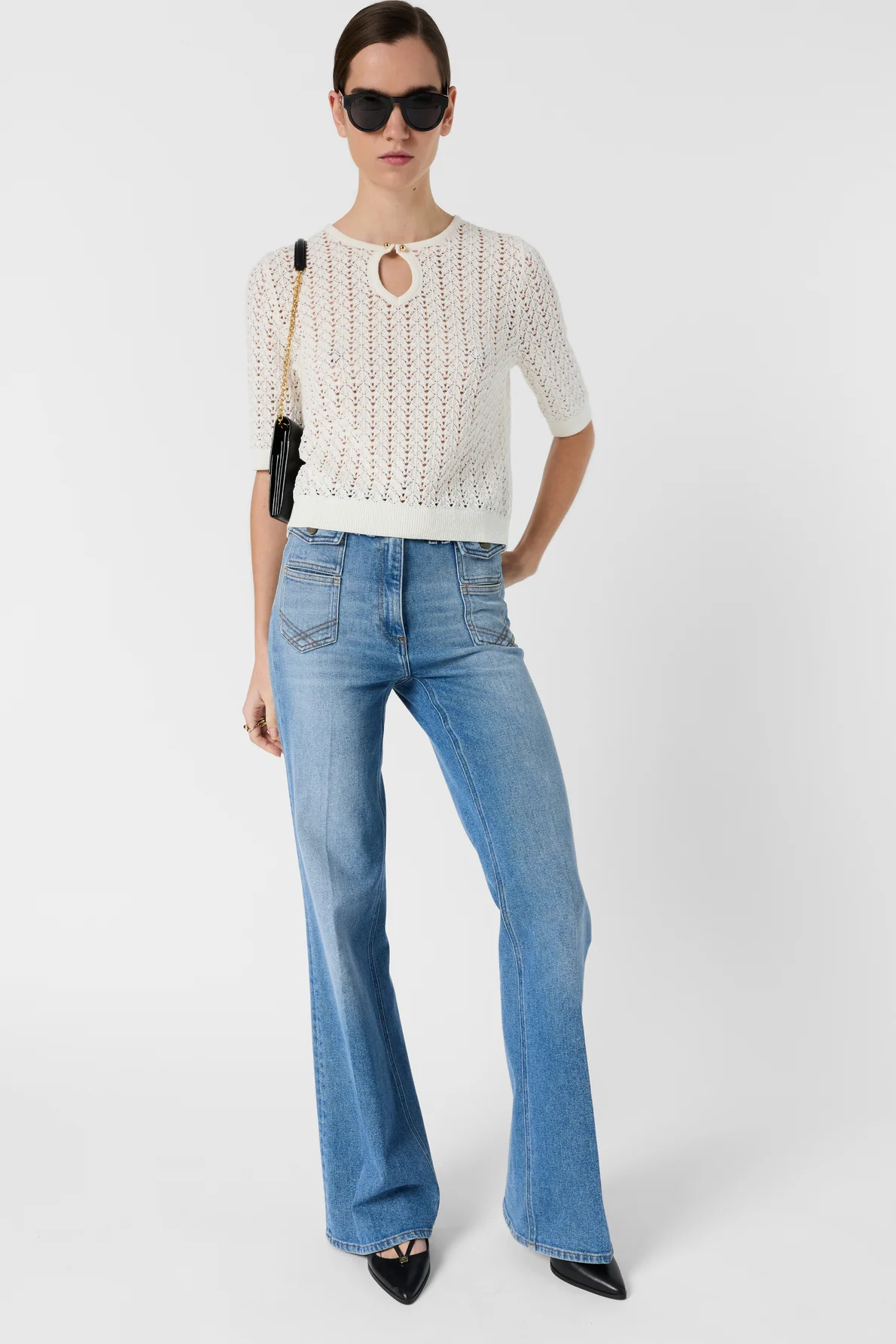 Pullover/vest Ddu09d216 Ecru - Image 6