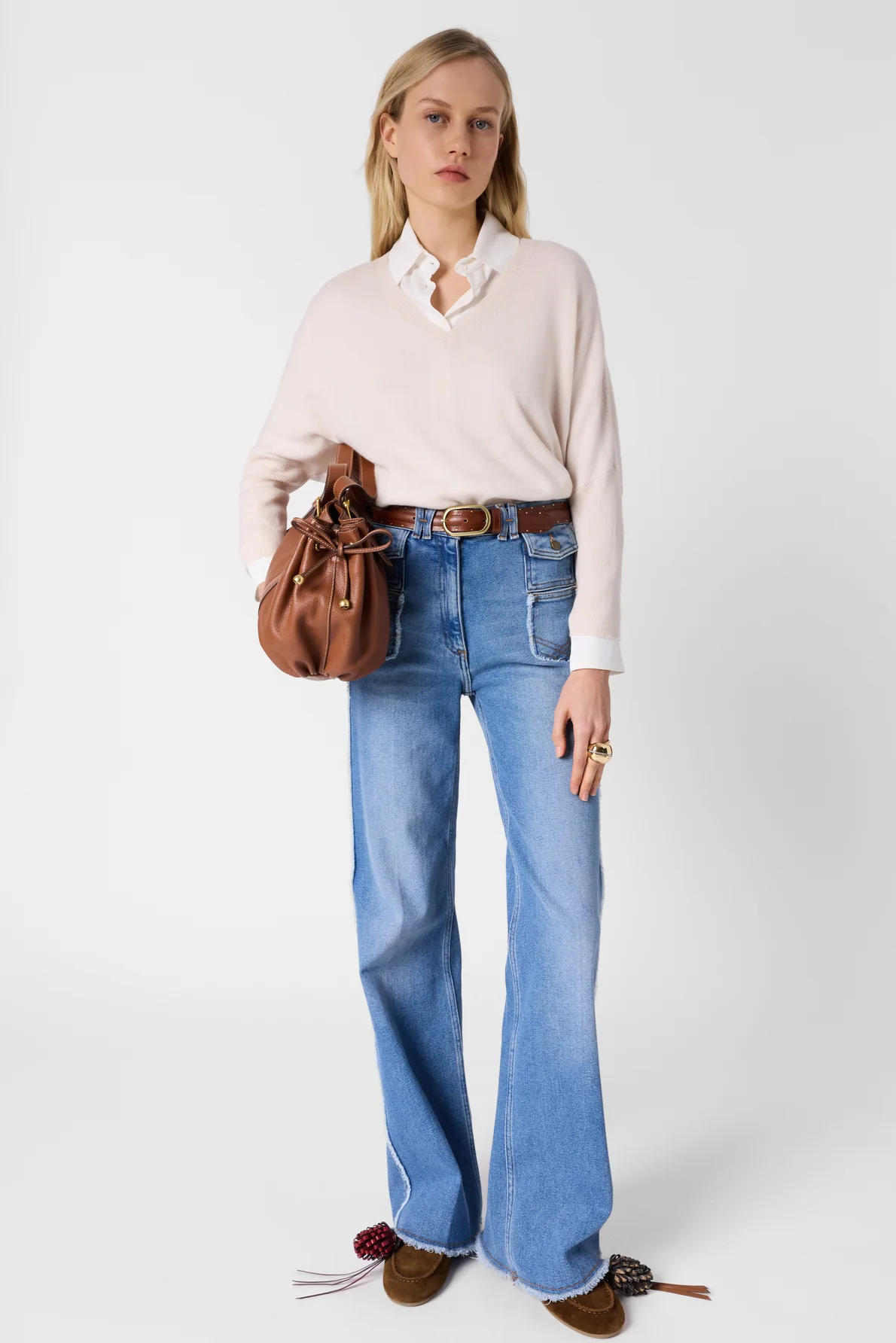 Pullover/vest Ddu49d203 Ecru - Image 3