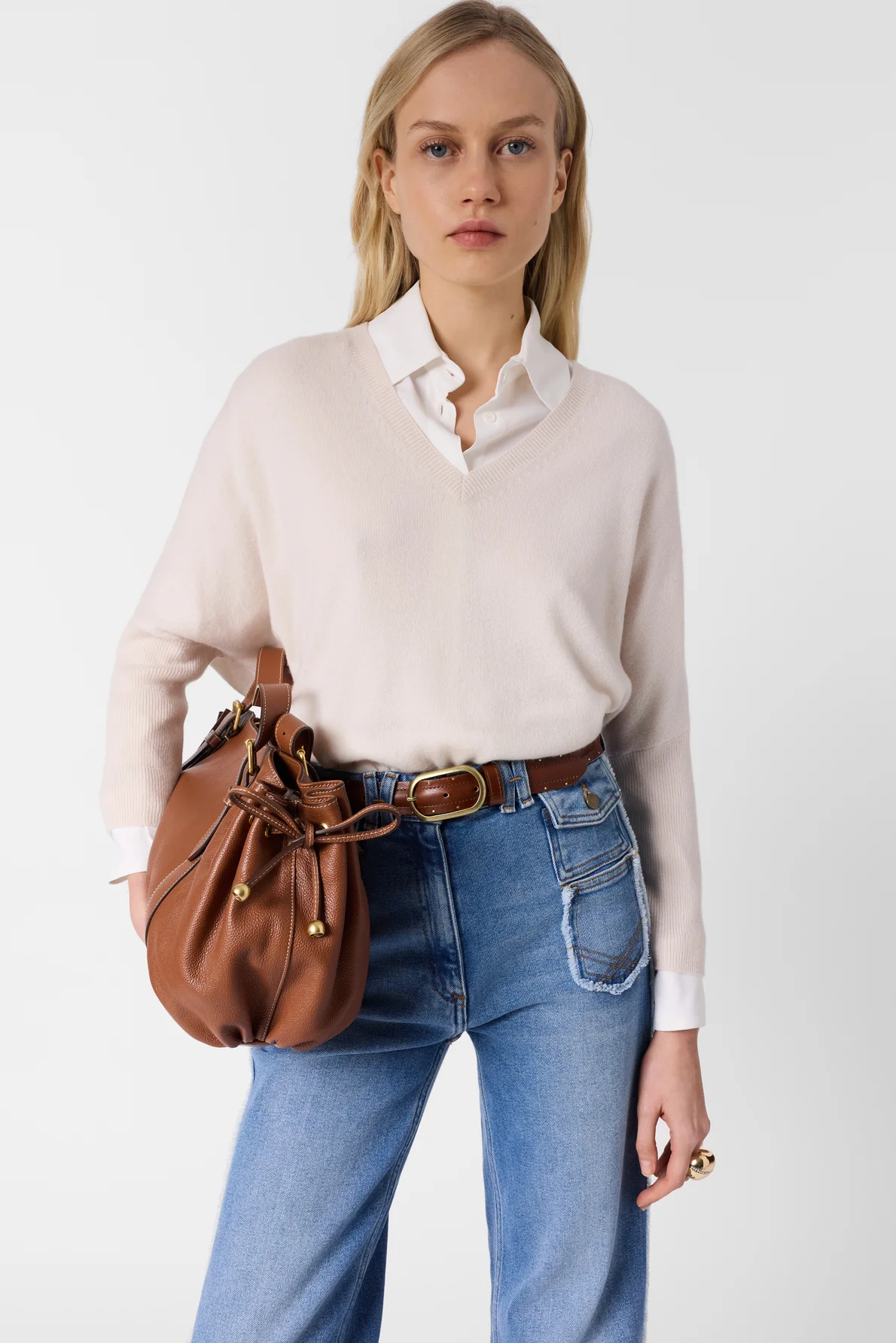 Pullover/vest Ddu49d203 Ecru - Image 5