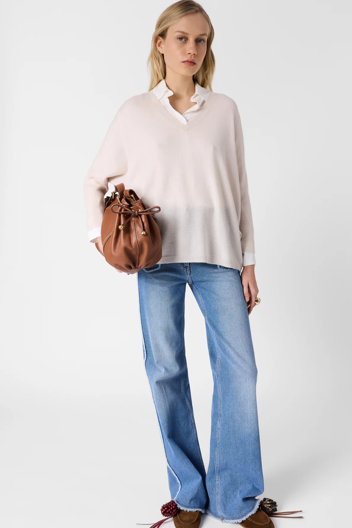Pullover/vest Ddu49d203 Ecru - Image 7