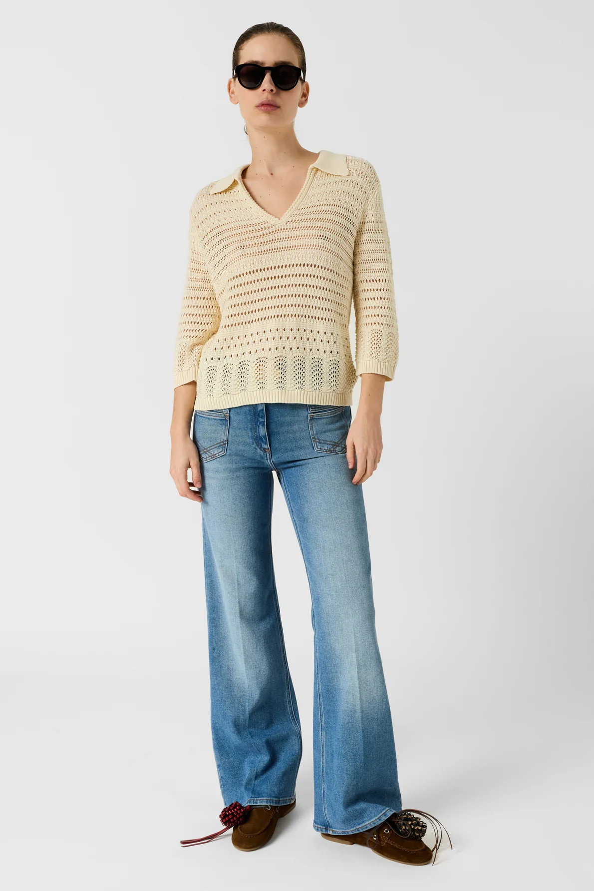 Pullover/vest Ddu52d226 Ecru - Image 7