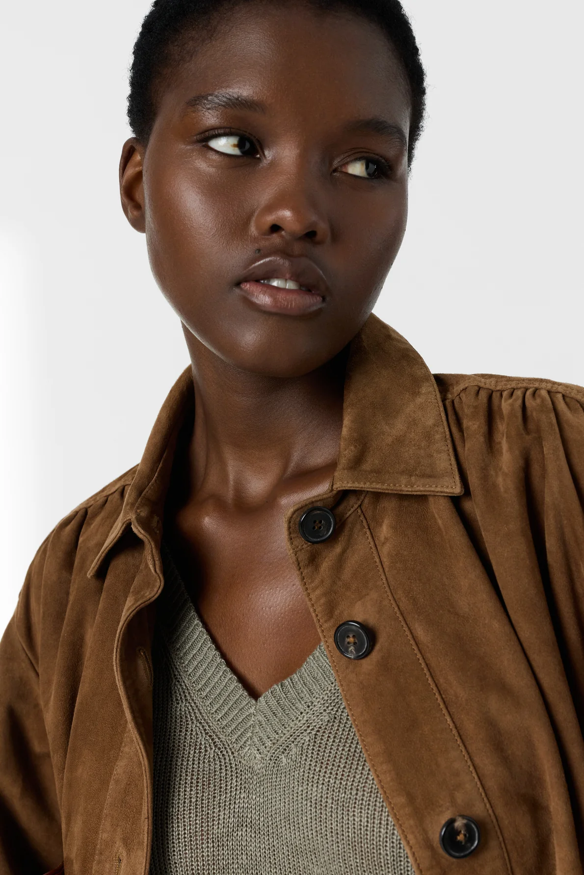 Women's Oversized Pullover Vest 100% Linen - Green - Image 5