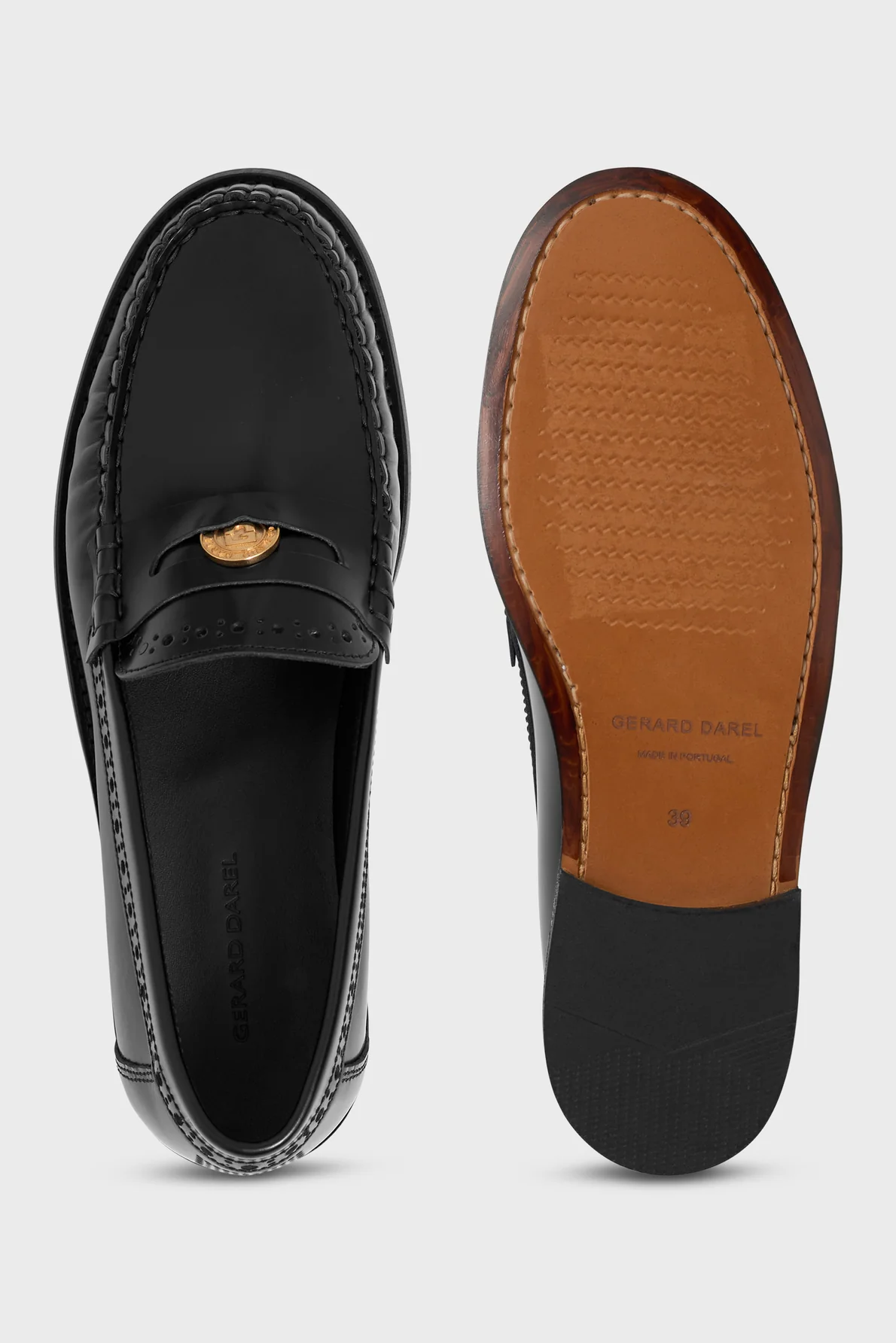 Variation 1: Unisex Performance Casual Running Shoe Leather - Black - Image 4