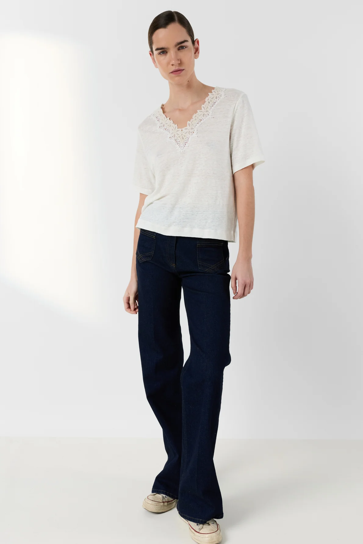 T-shirt Ddt26d258 Ecru - Image 3