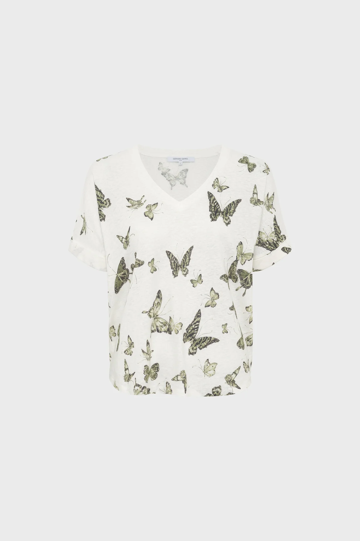 T-shirt Ddt30d265 Khaki-Green