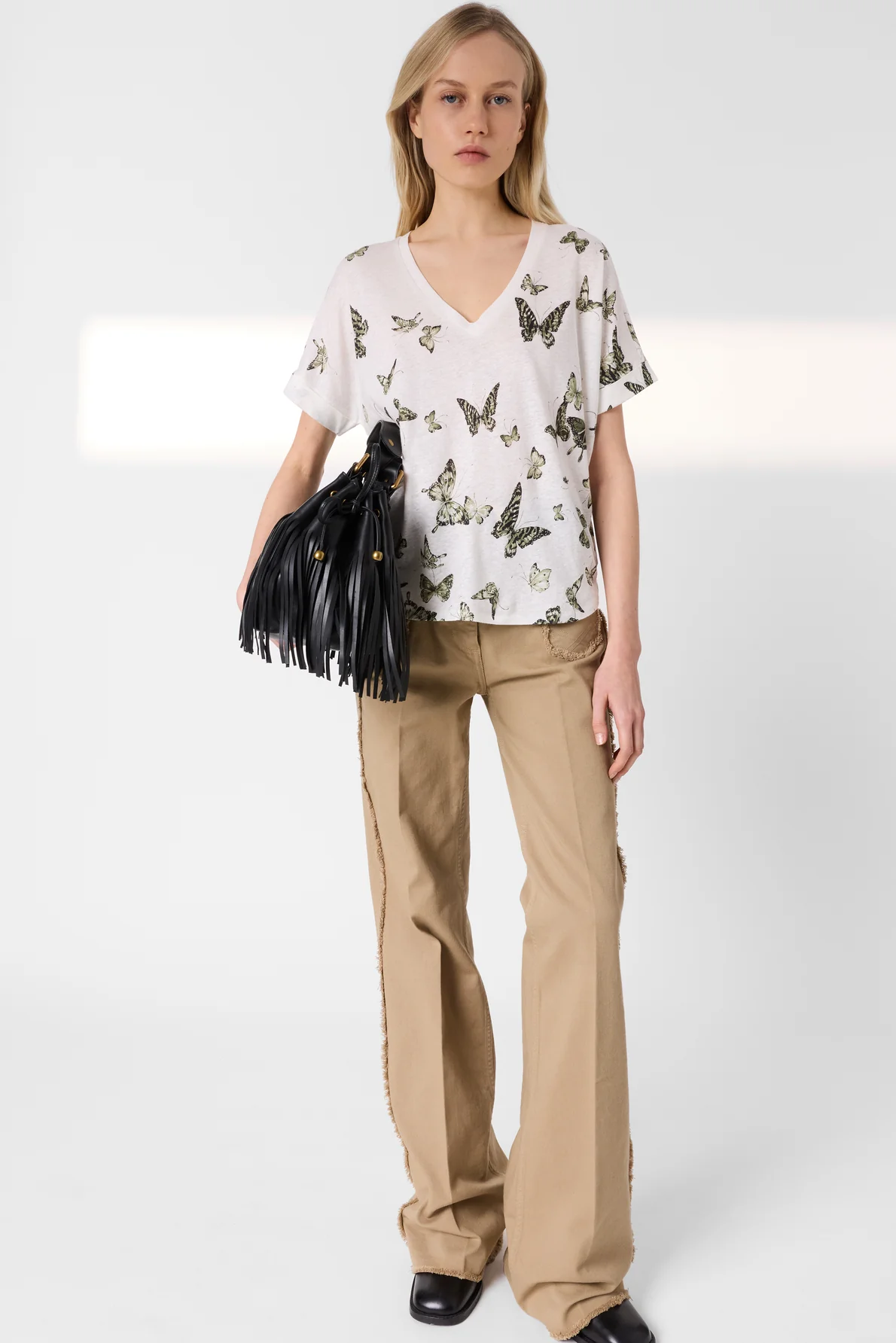 T-shirt Ddt30d265 Khaki-Green - Image 7