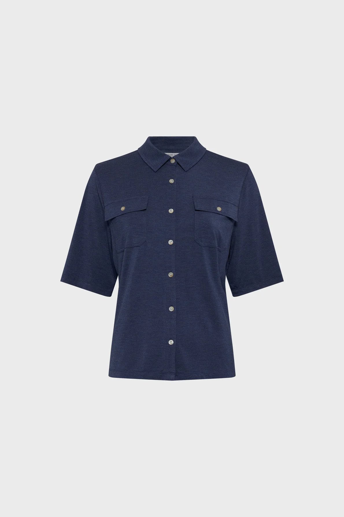 Unisex Polo T-Shirt Premium Organic Cotton Knit - Indigo
