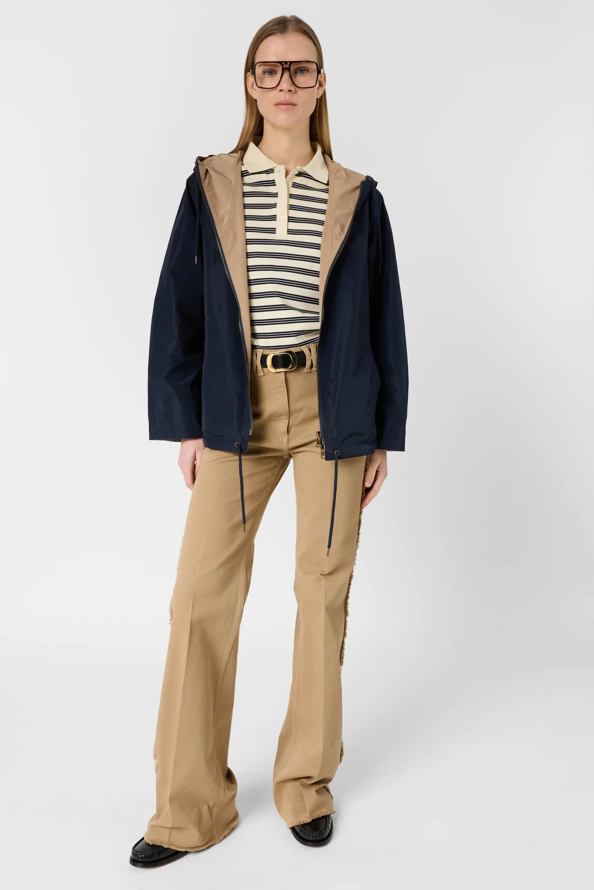 Trench Coat Dde03d003 Navy - Image 3
