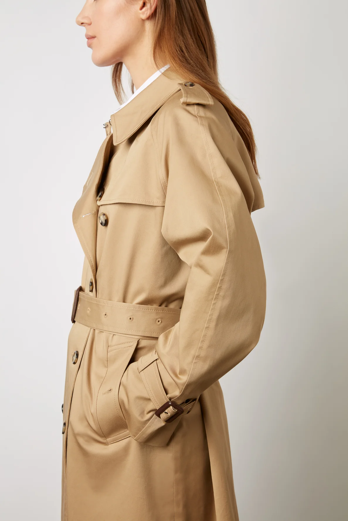 Trench Coat Dze02z300 Beige - Image 7