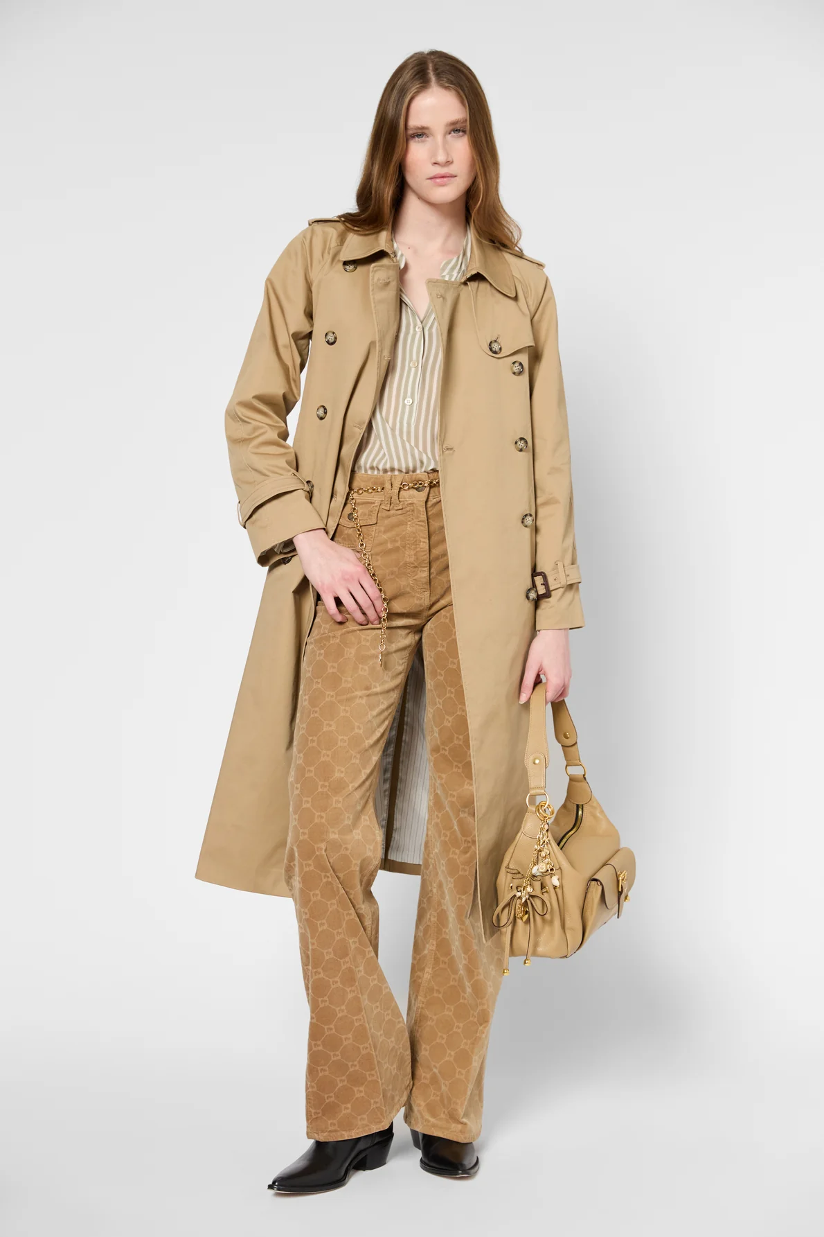 Trench Coat Dze02z300 Beige - Image 9