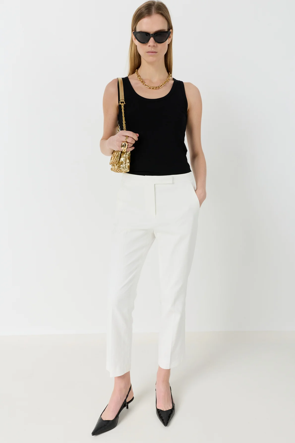 Trouser Ddp26d048 Ecru - Image 3