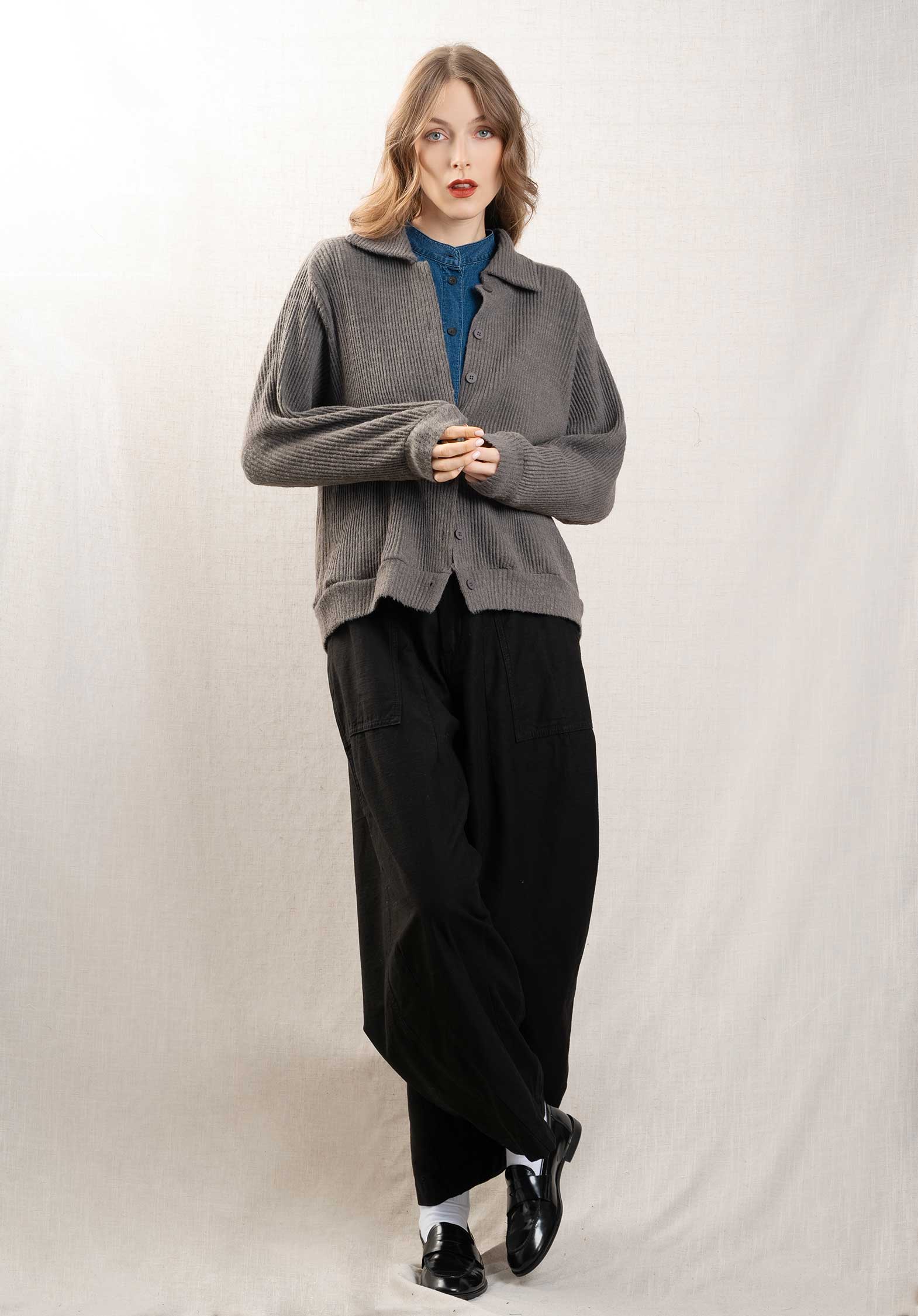 Cardigan Gd254 Dark-Grey - Image 4