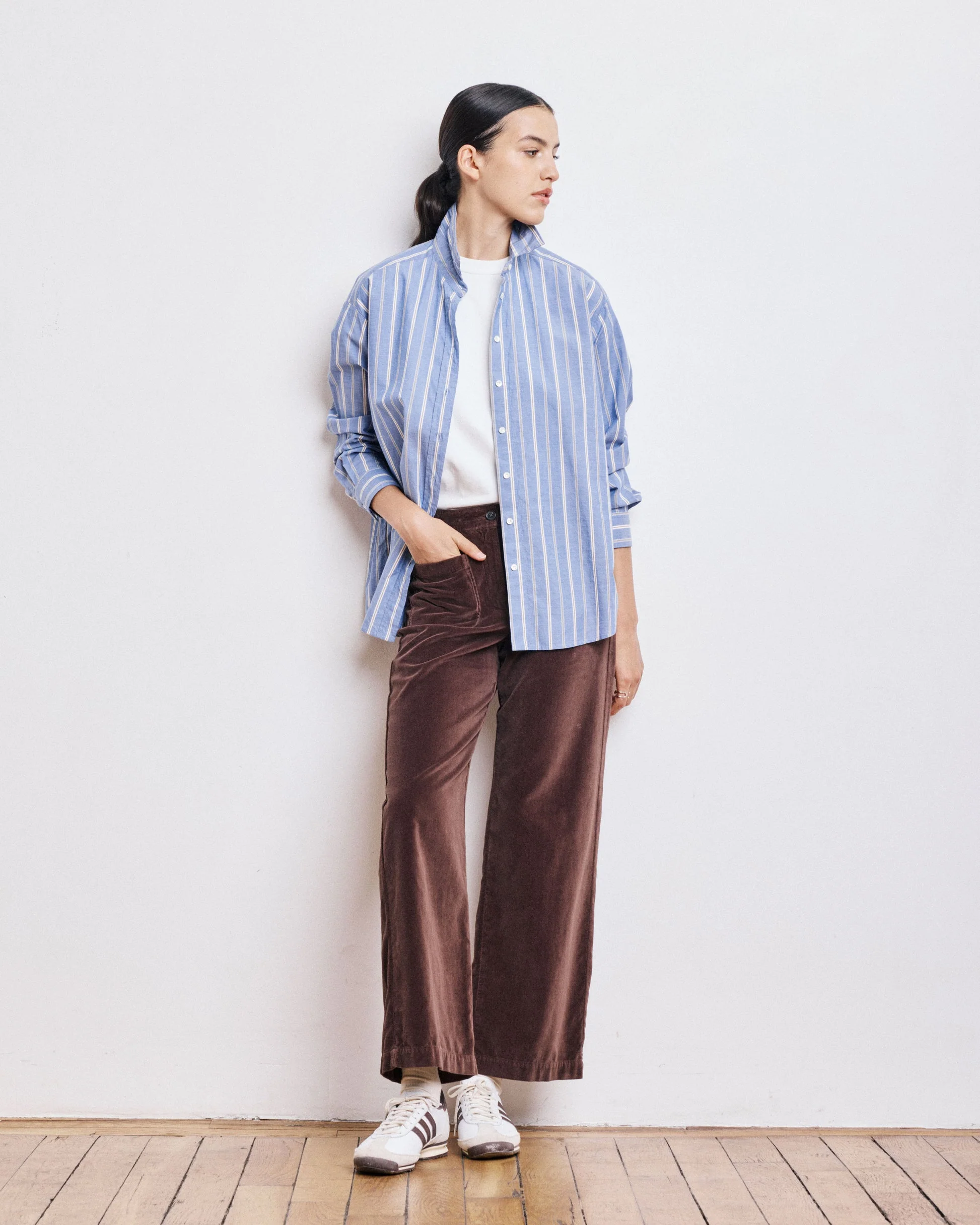 Shirt Cinema Bech635 03-Blue-White-Ocher - Image 3