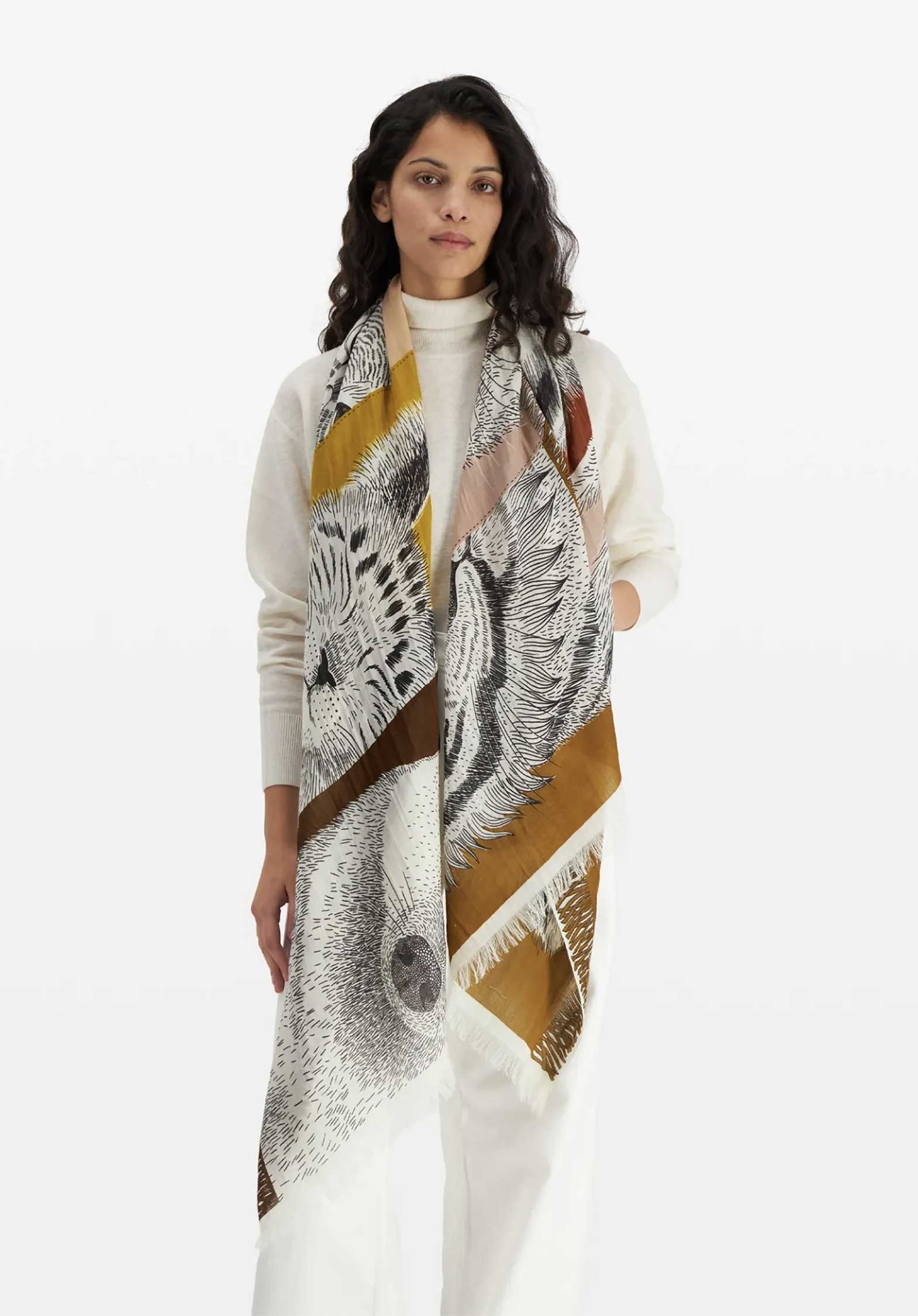 Scarf Et18fr02 Natural - Image 3