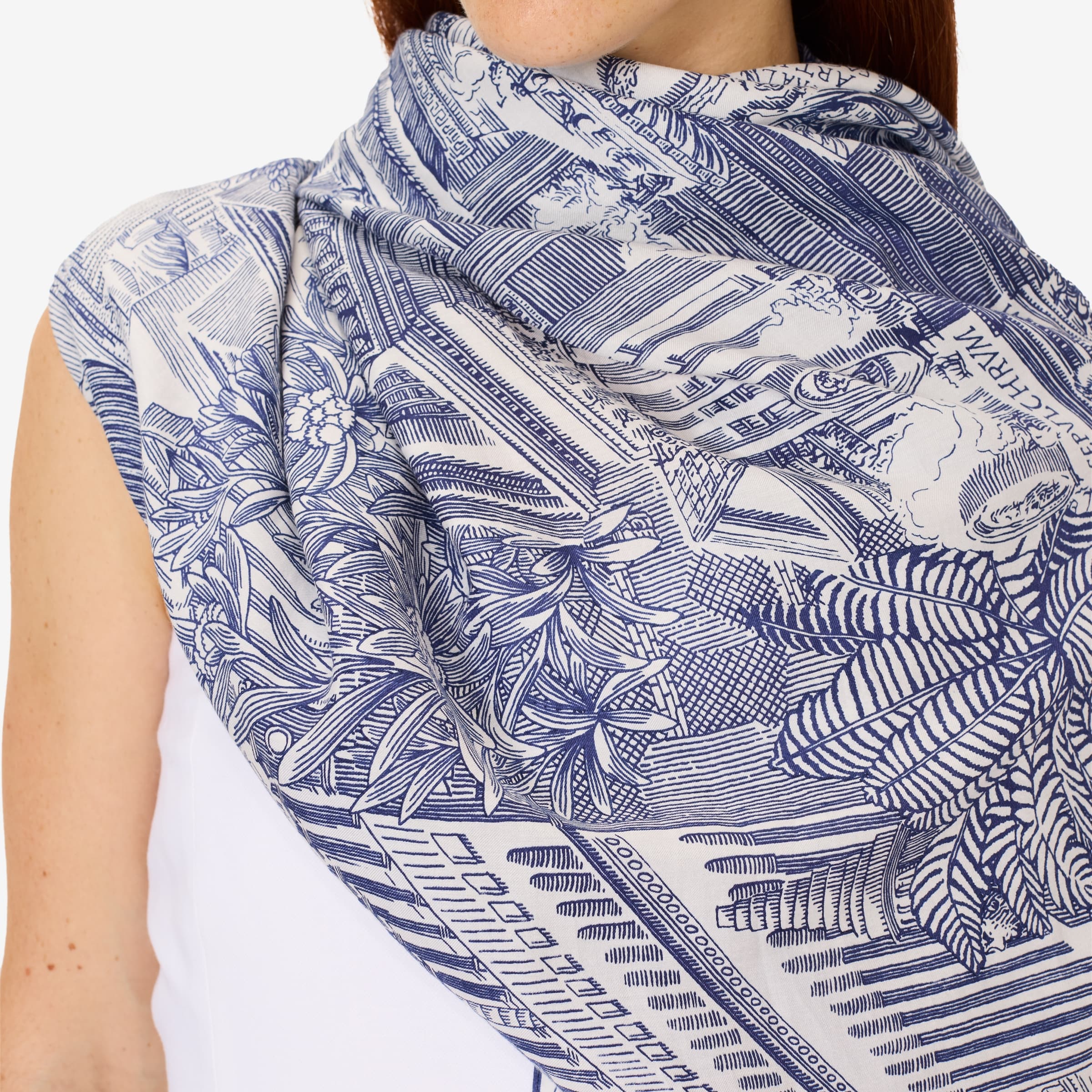Scarf Et211pi04 Blue - Image 2