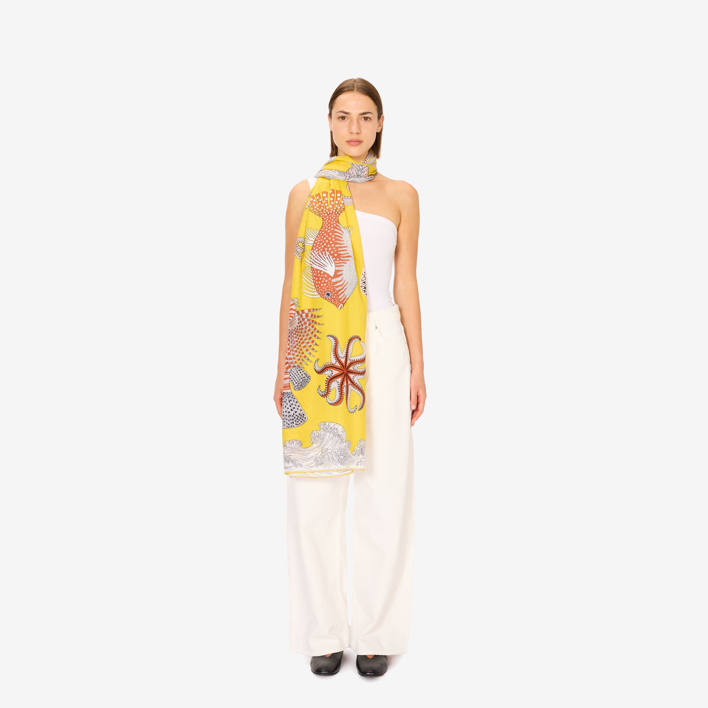 Scarf Et211po09 Yellow - Image 2