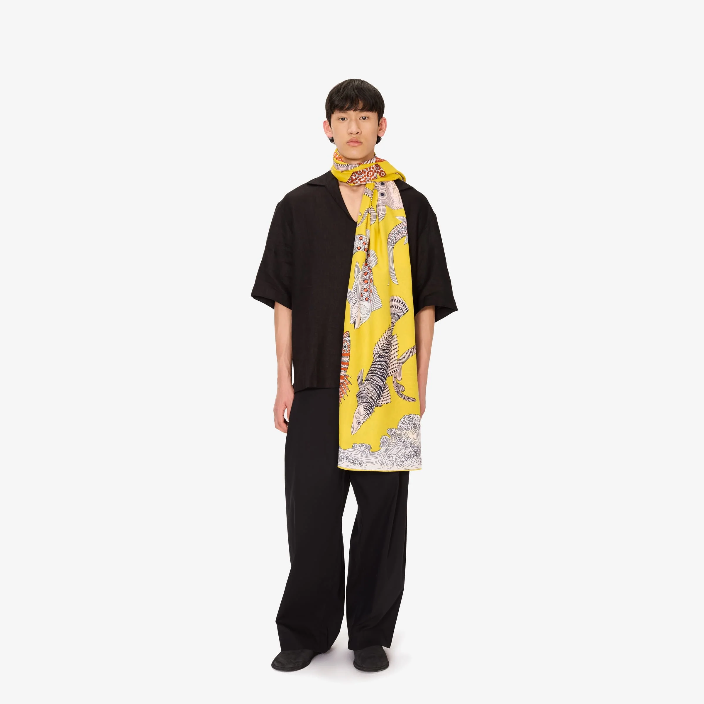 Scarf Et211po09 Yellow - Image 3