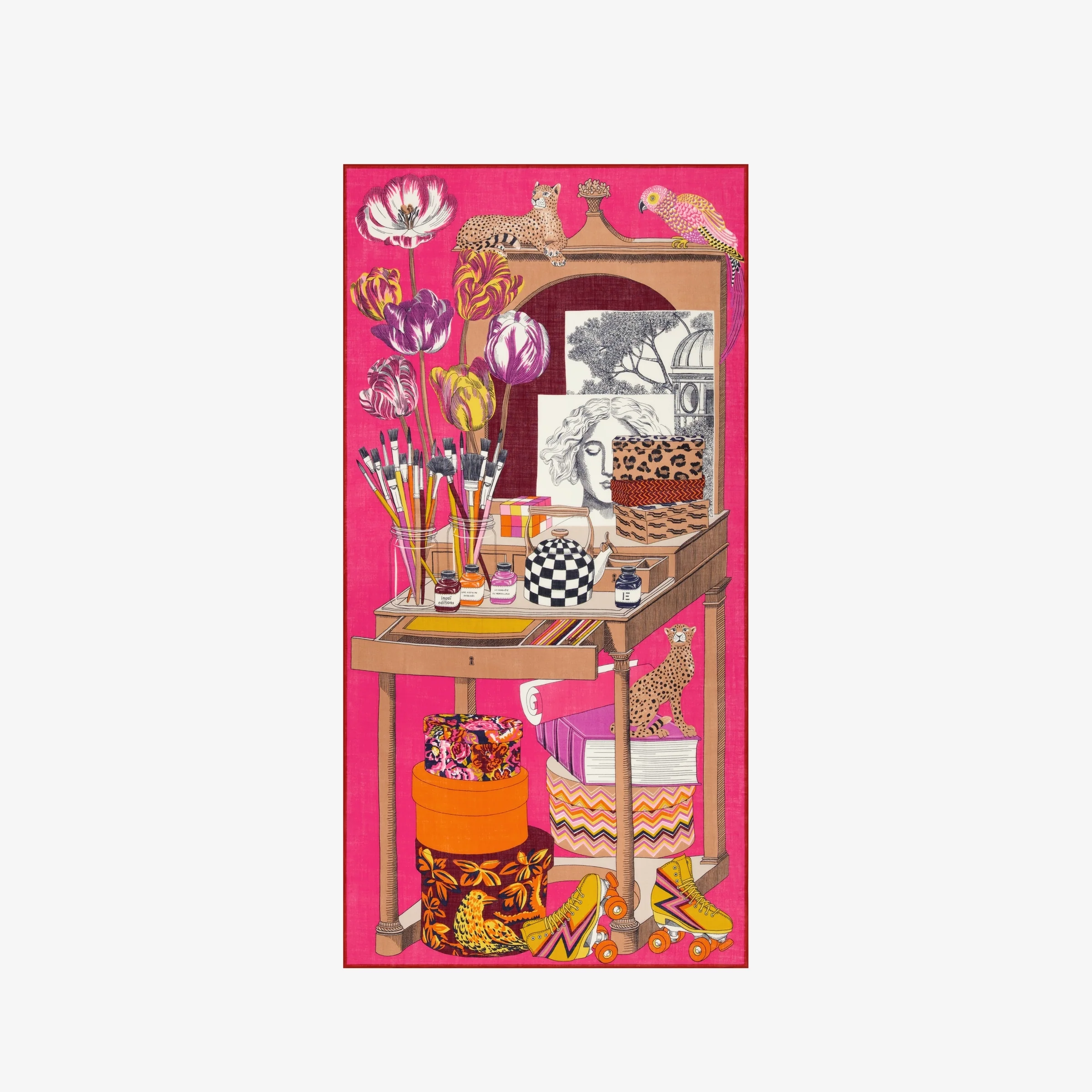 Scarf Et221at07 Pink - Image 3