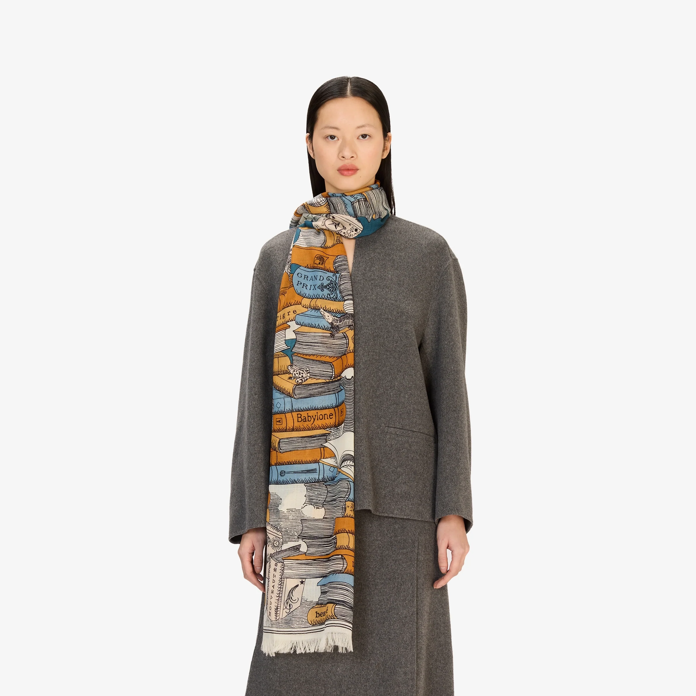 Scarf Et22edi24 Navy - Image 2