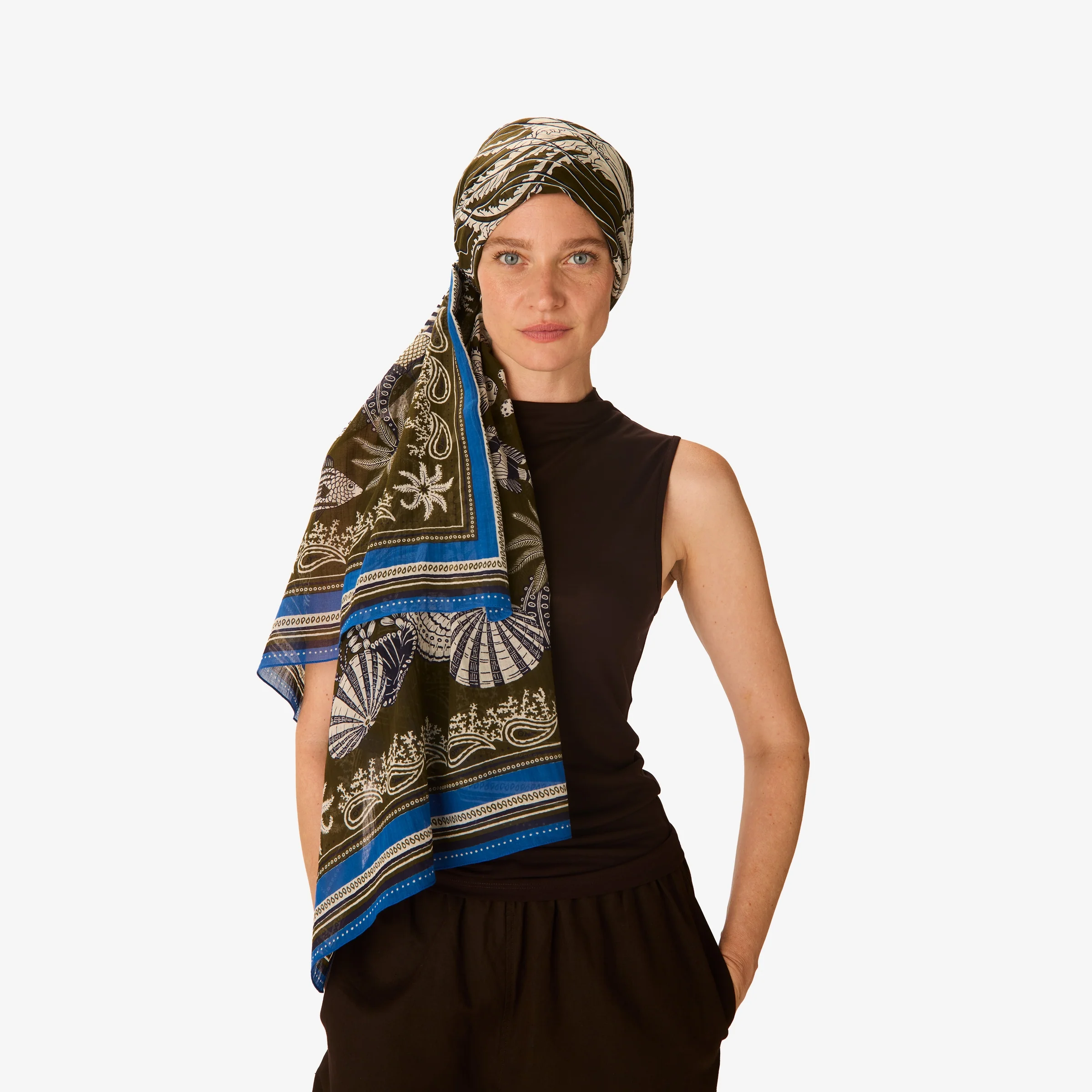 Scarf Et231ne20 Khaki - Image 3