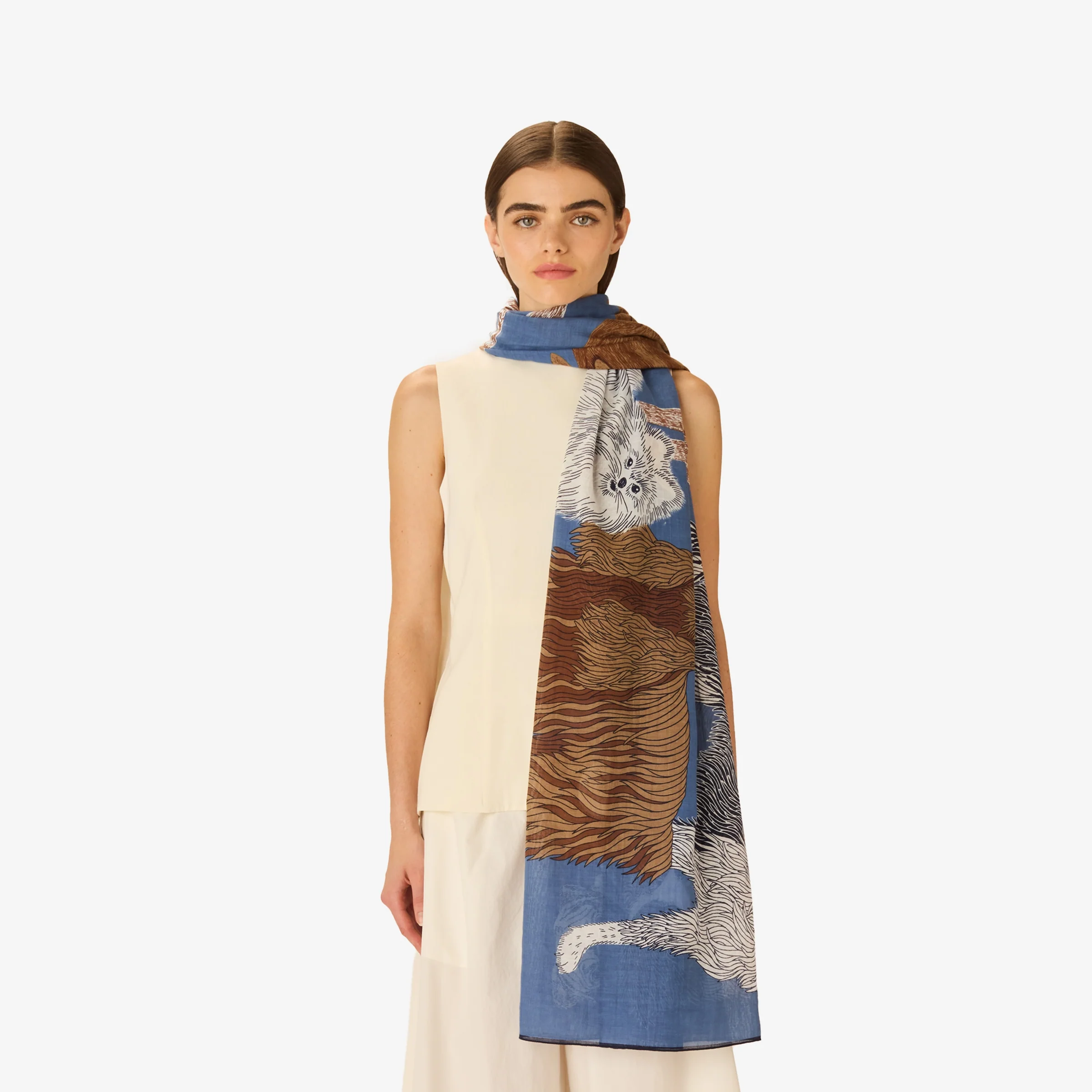 Scarf Et231to04 Blue - Image 3