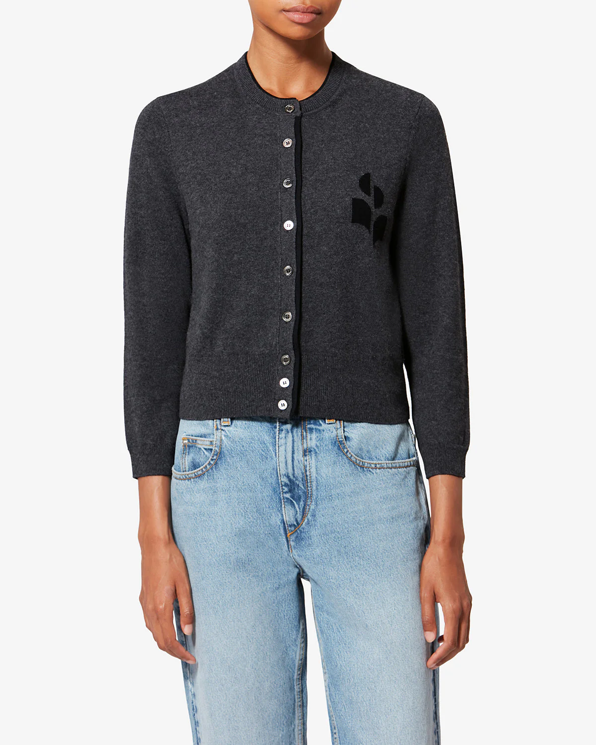 Cardigan Lona Anthracite-Black - Image 3