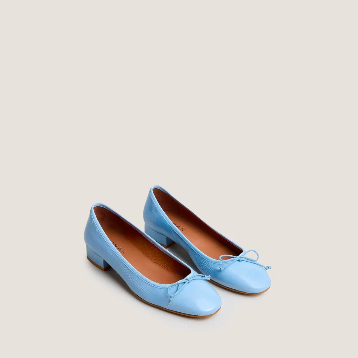 Ballerines Dadou Vernis Plisse Bleu-Ciel - Image 5