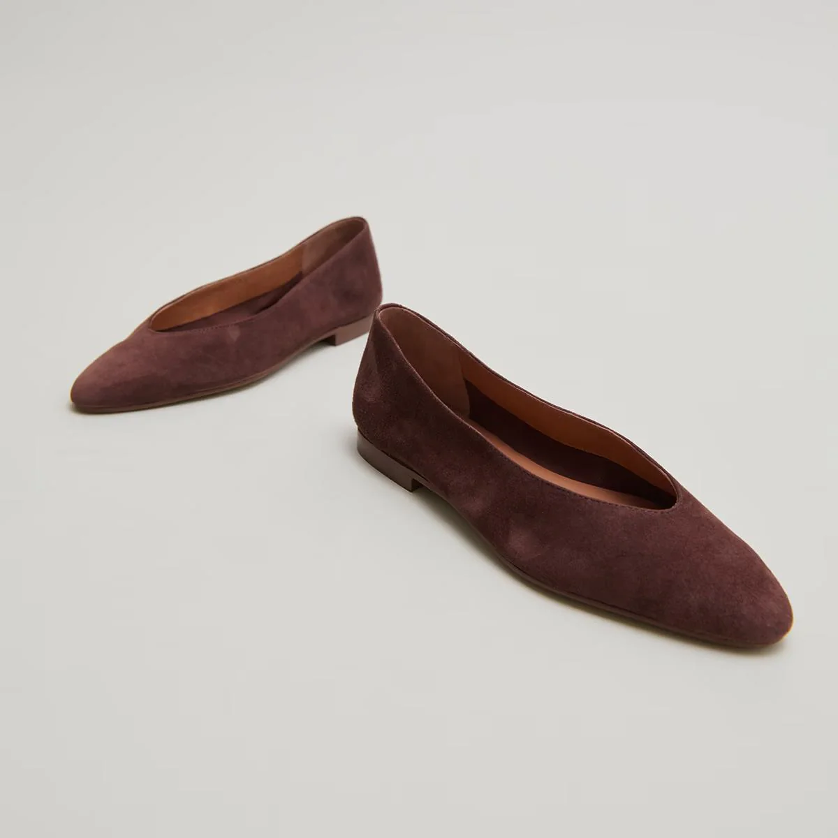 Ballerines Dassus Velours Marron-Fonce - Image 5