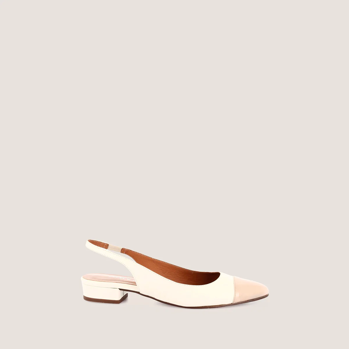 Ballerines Decision Vernis/cuir Beige-ecru