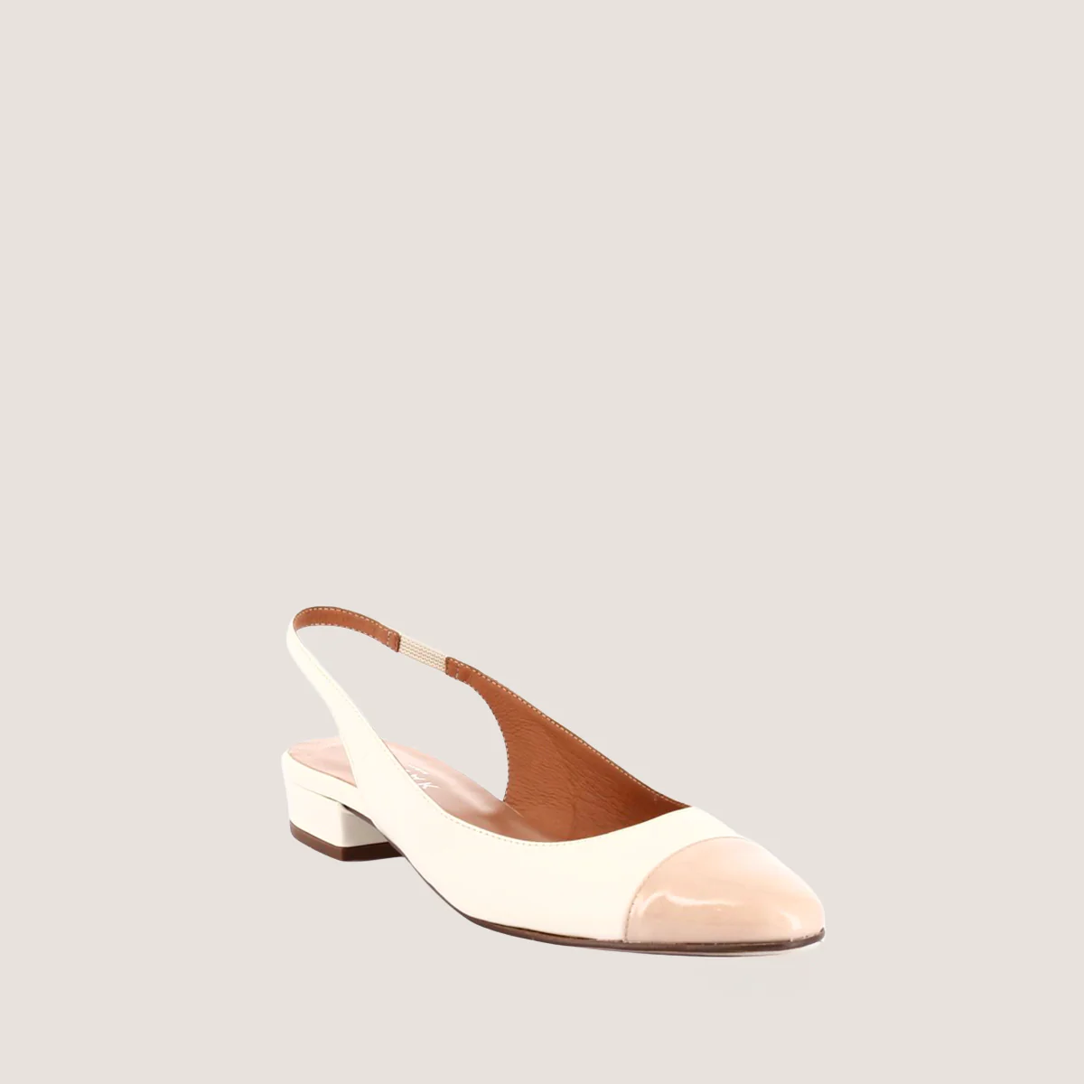 Ballerines Decision Vernis/cuir Beige-ecru - Image 2