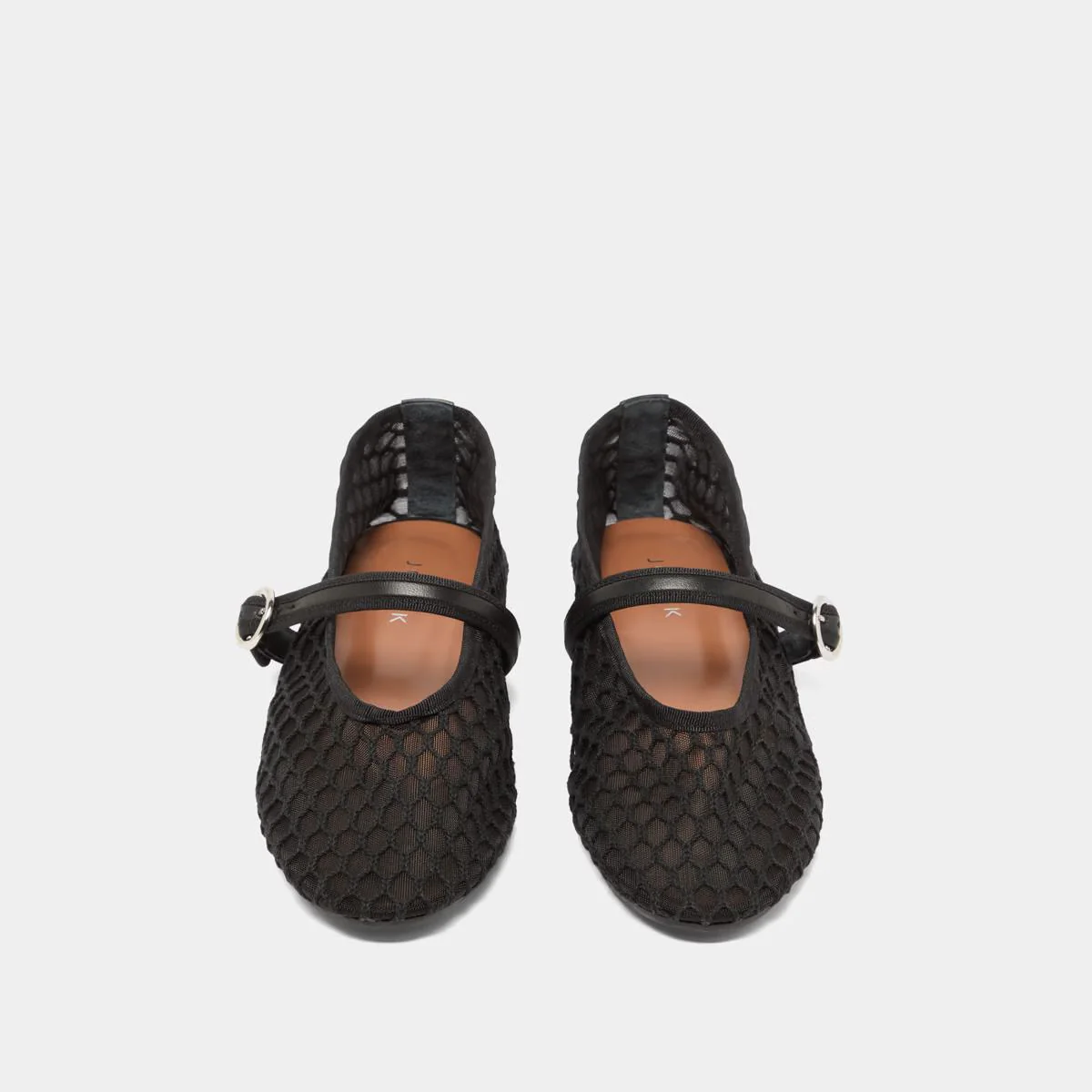 Ballerines Deessia Mesh/cuir Noir-noir - Image 7