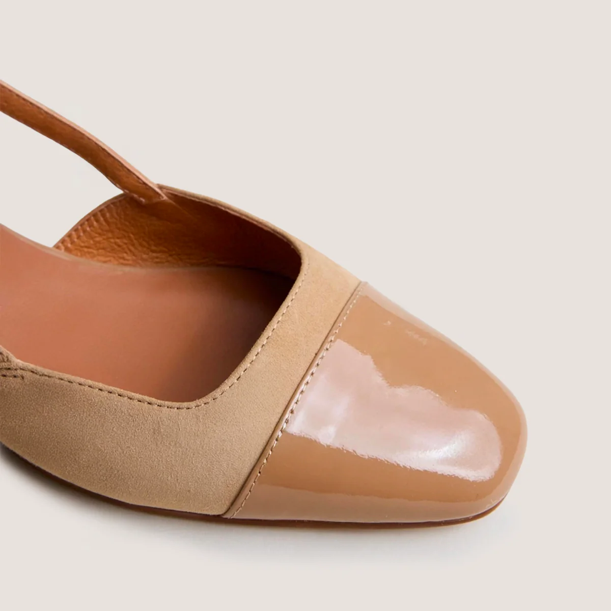 Women's Designer Ballerinas Vernis Velour - Camel Brown Camel-Camel - Image 7