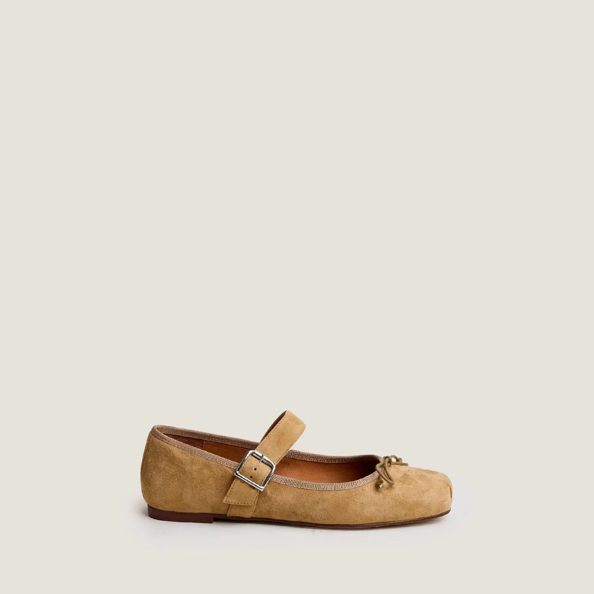 Women's Premium Ballet Flats Dominante Velvet - Honey Miel