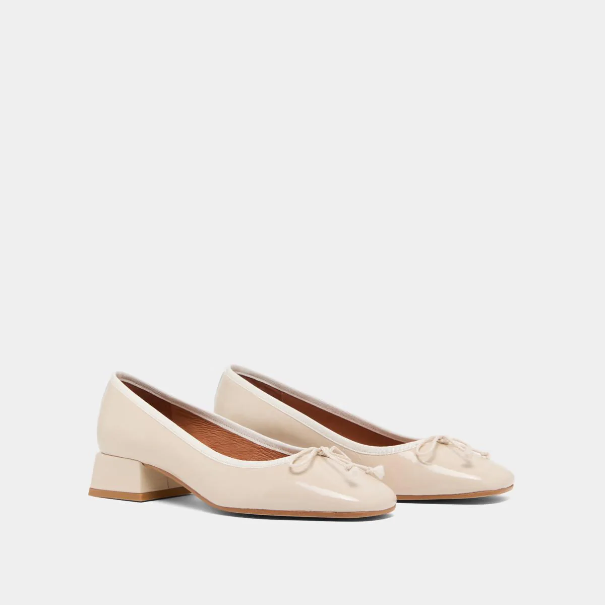 Ballerines Dybil Vernis Plisse Ecru - Image 4