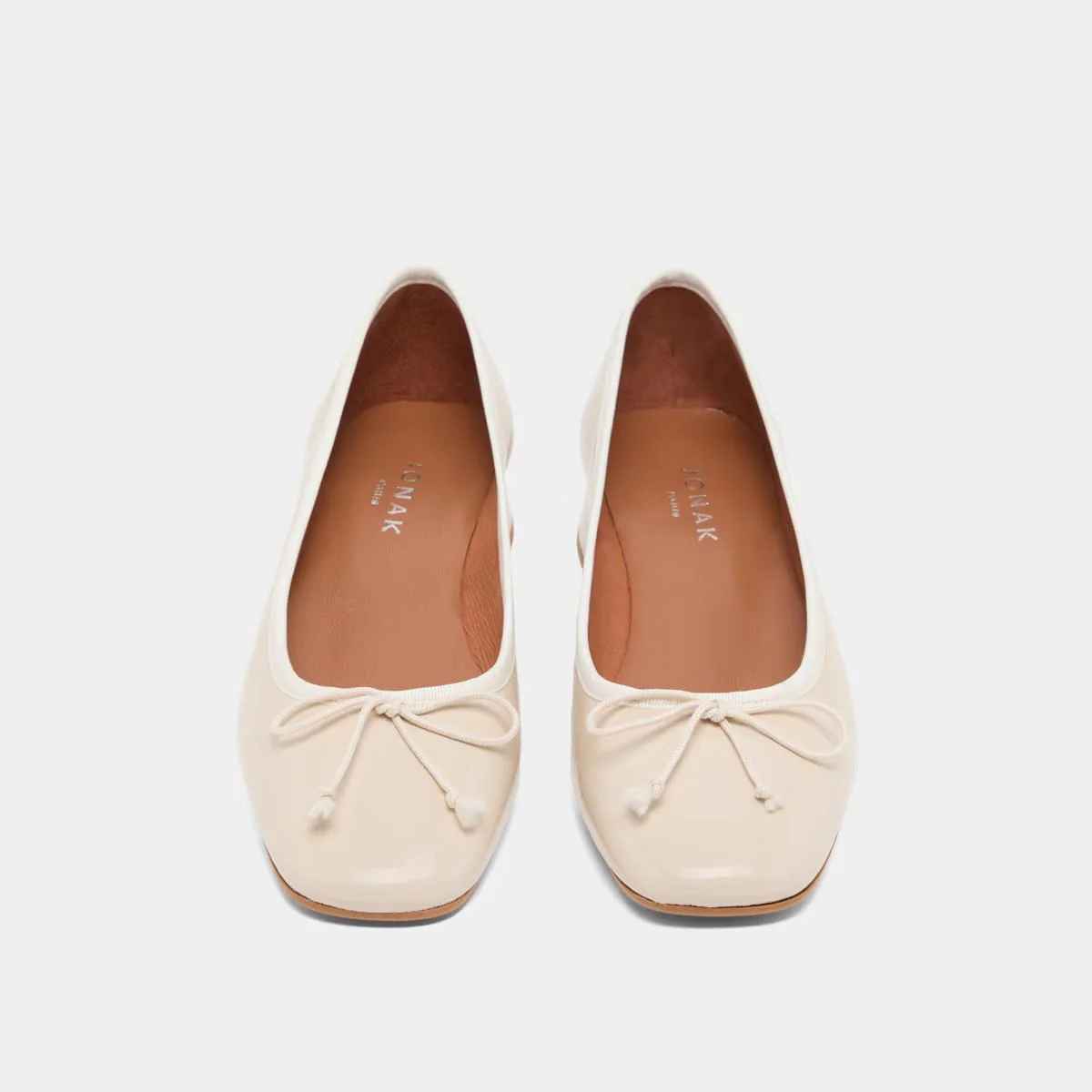 Ballerines Dybil Vernis Plisse Ecru - Image 8