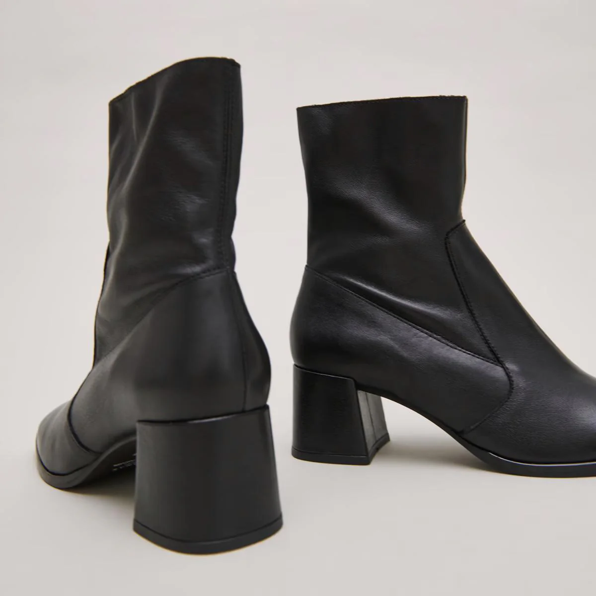 Boots Argentat Cuir Noir - Image 5