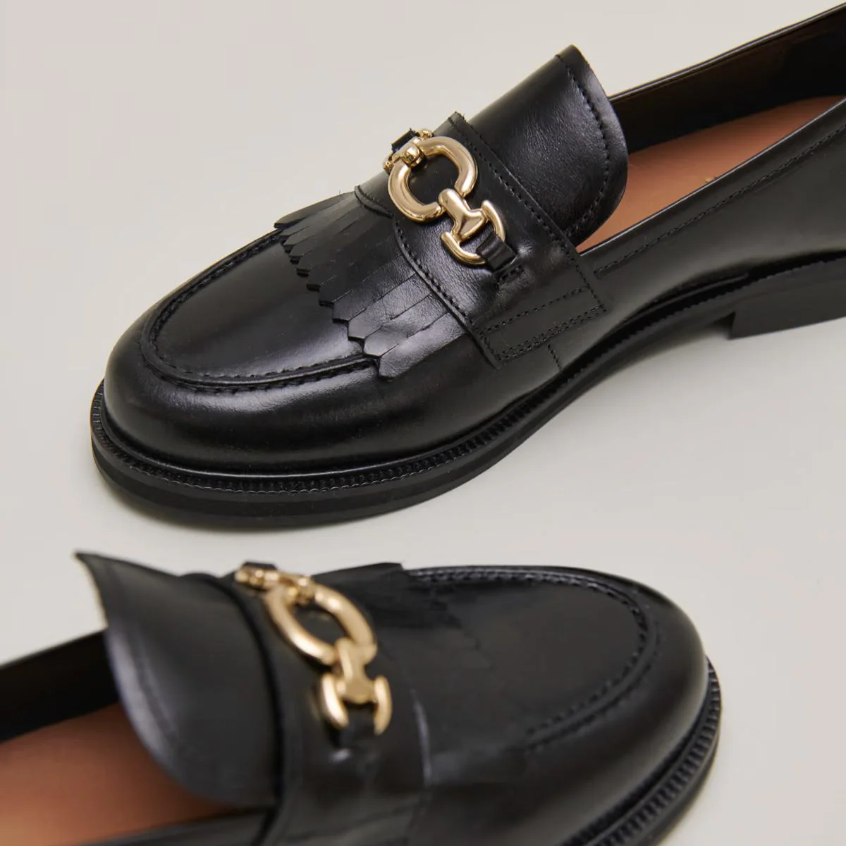 Mocassins Delphes Cuir Noir - Image 7