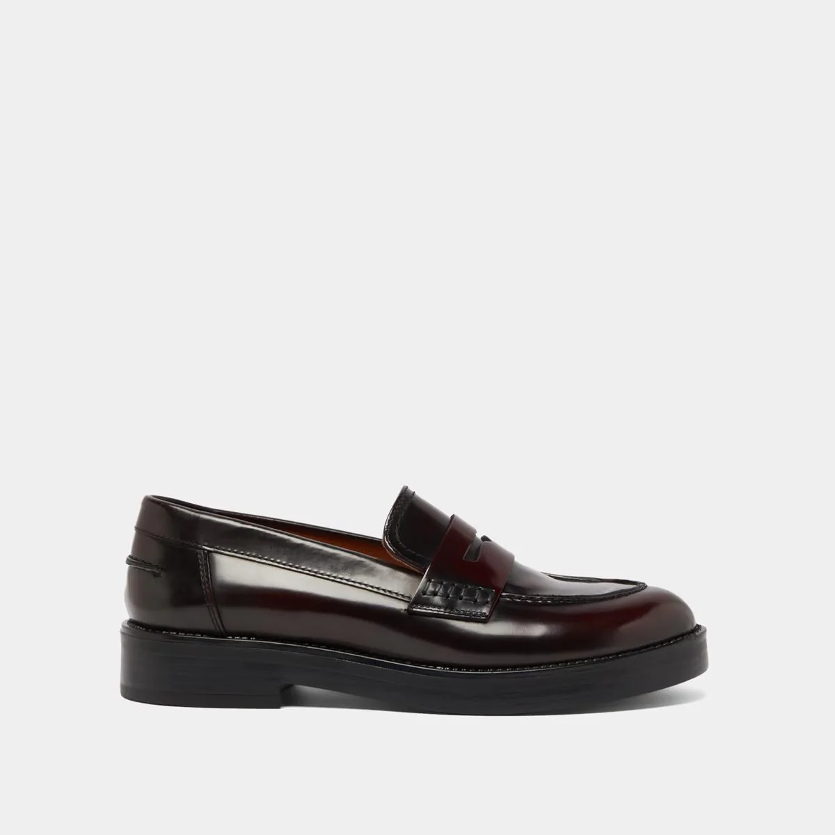Mocassins Mirna Cuir Glace Bordeaux - Image 2