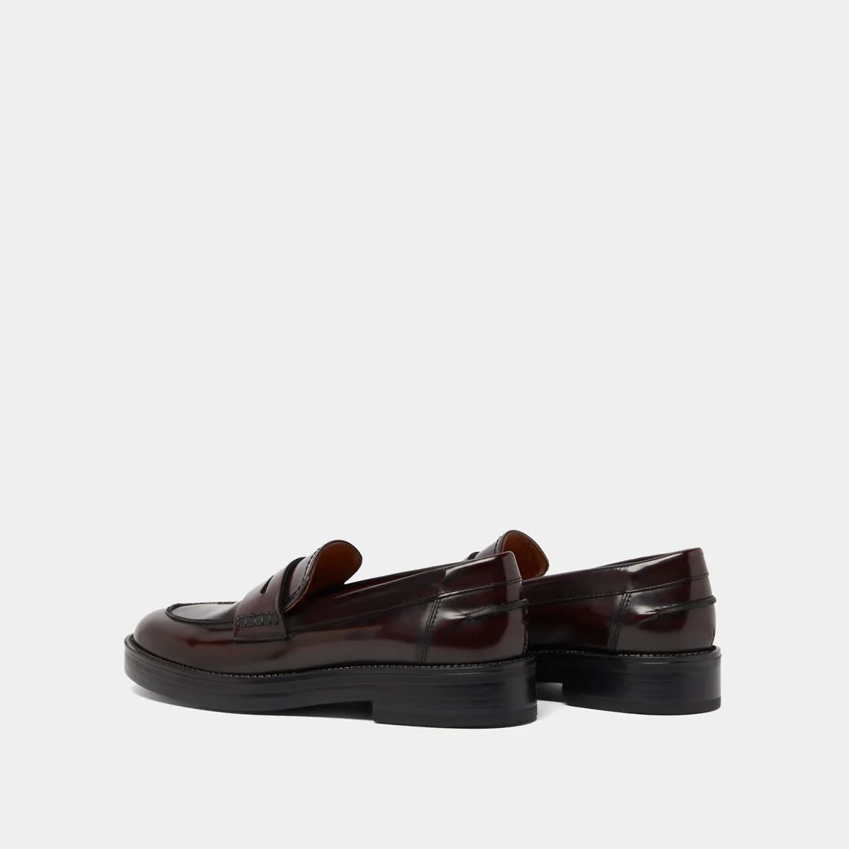 Mocassins Mirna Cuir Glace Bordeaux - Image 6