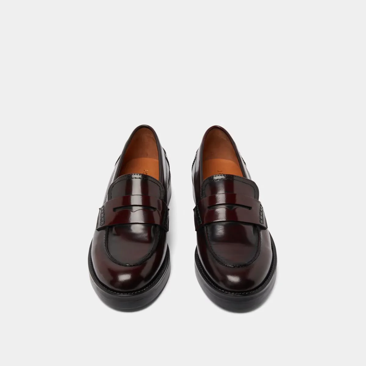 Mocassins Mirna Cuir Glace Bordeaux - Image 7