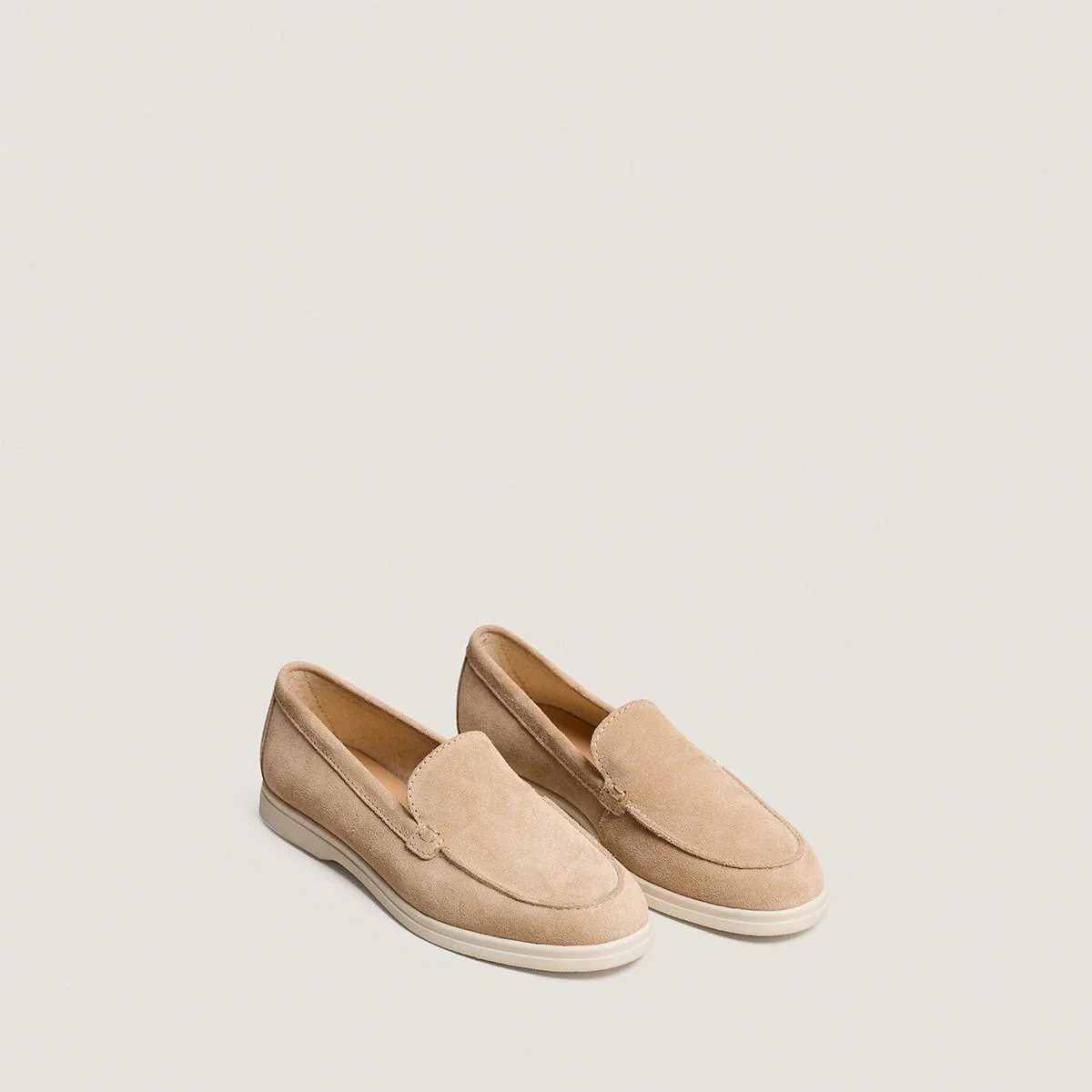 Women's Moccasins Split Leather Premium Soft - Ivory Ivoire - Image 3