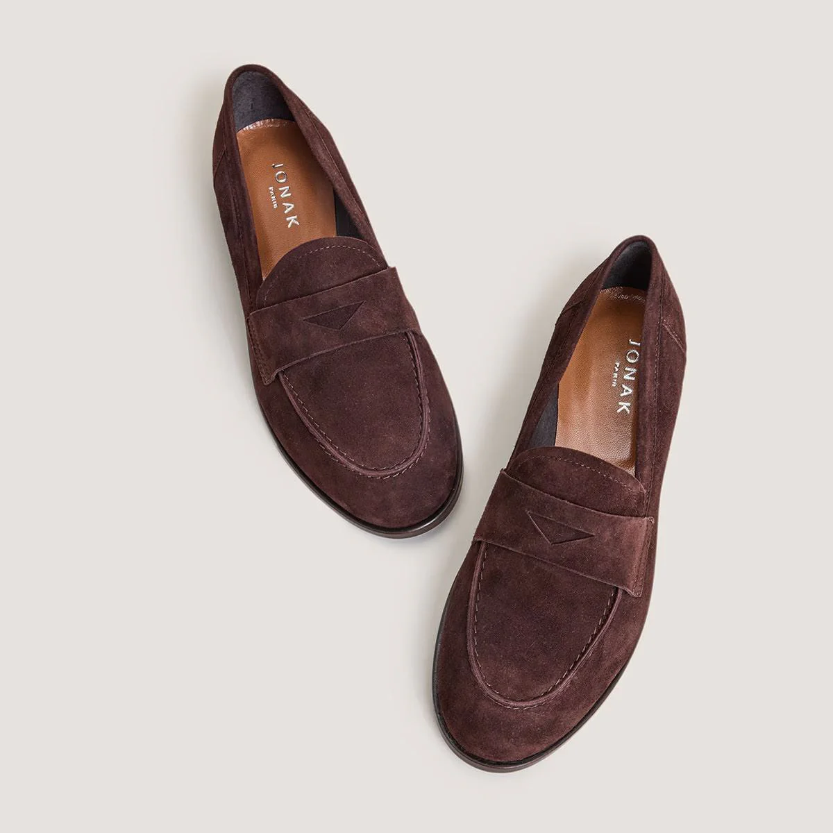 Mocassins Thelma-bis Velours Marron - Image 4