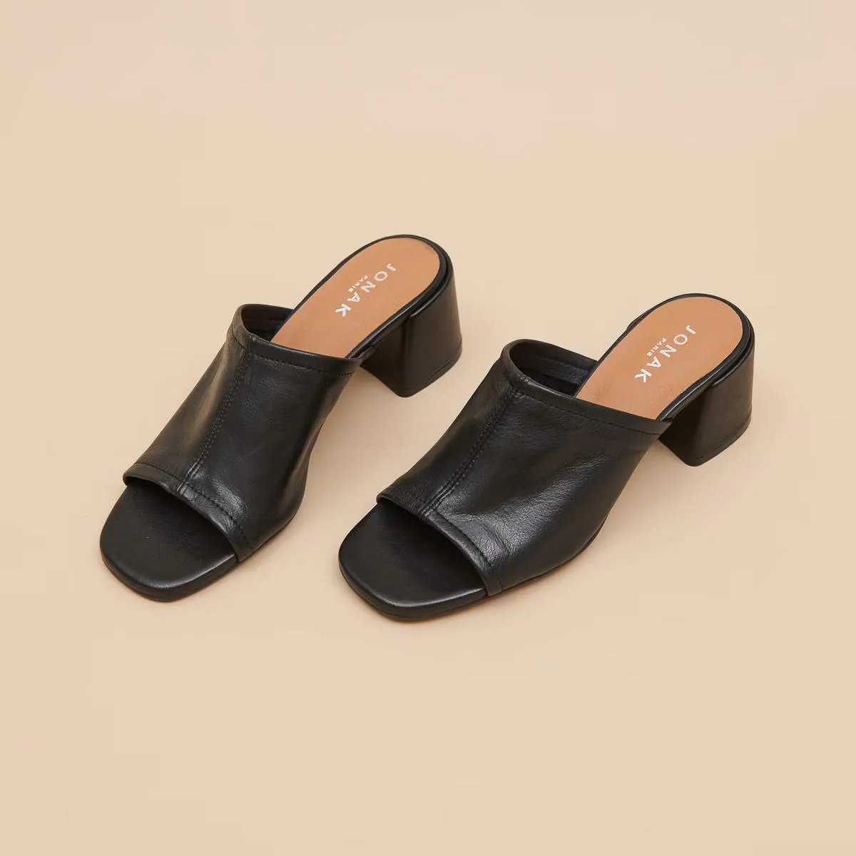 Mules Butterfly Cuir Noir