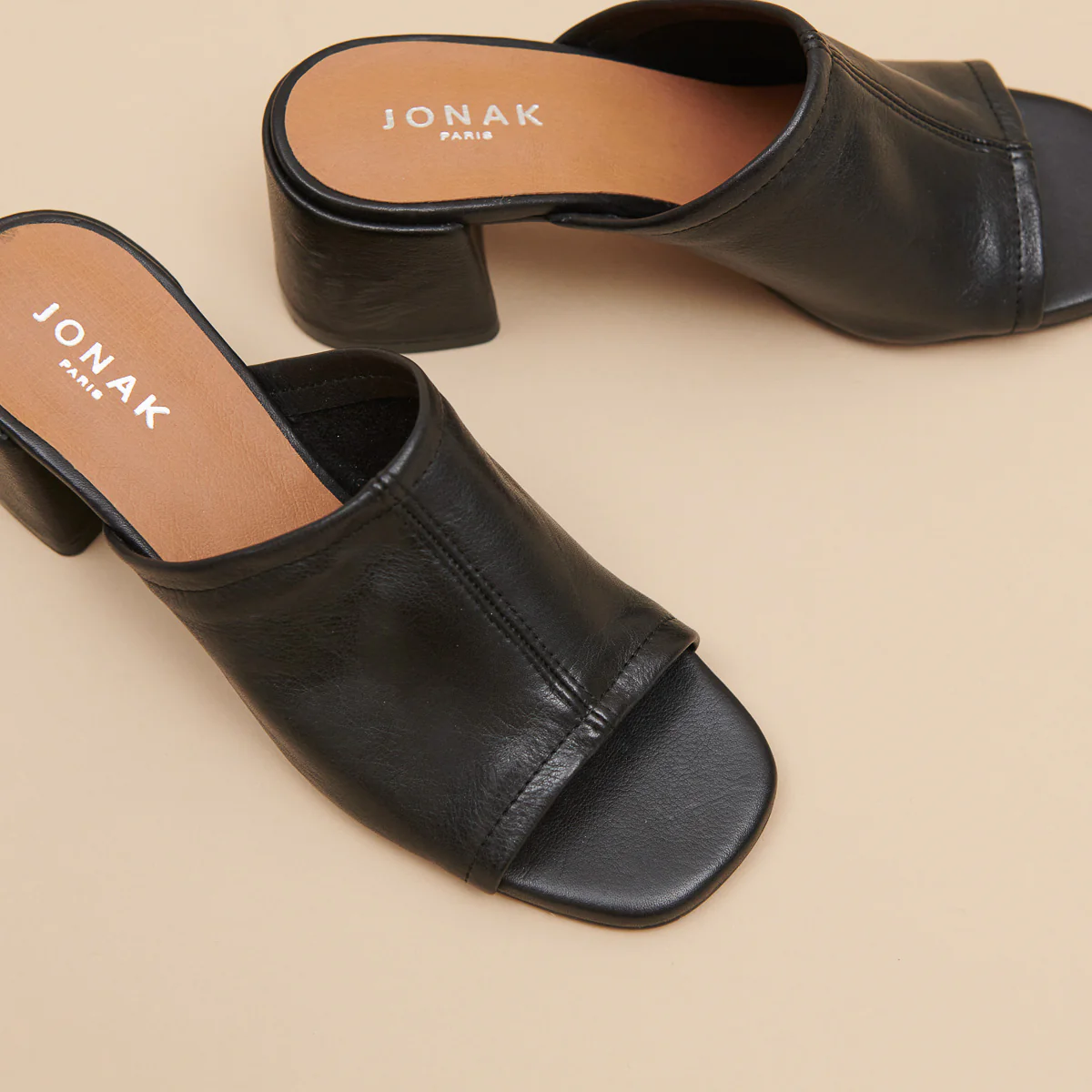 Mules Butterfly Cuir Noir - Image 5