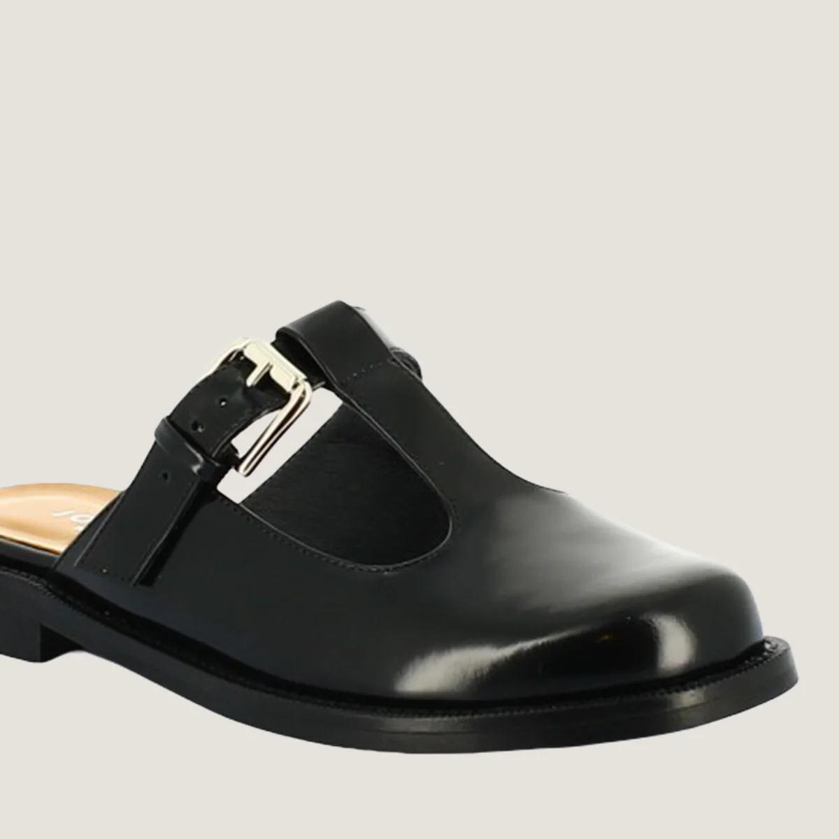 Mules Darelle Cuir Glace Noir - Image 3