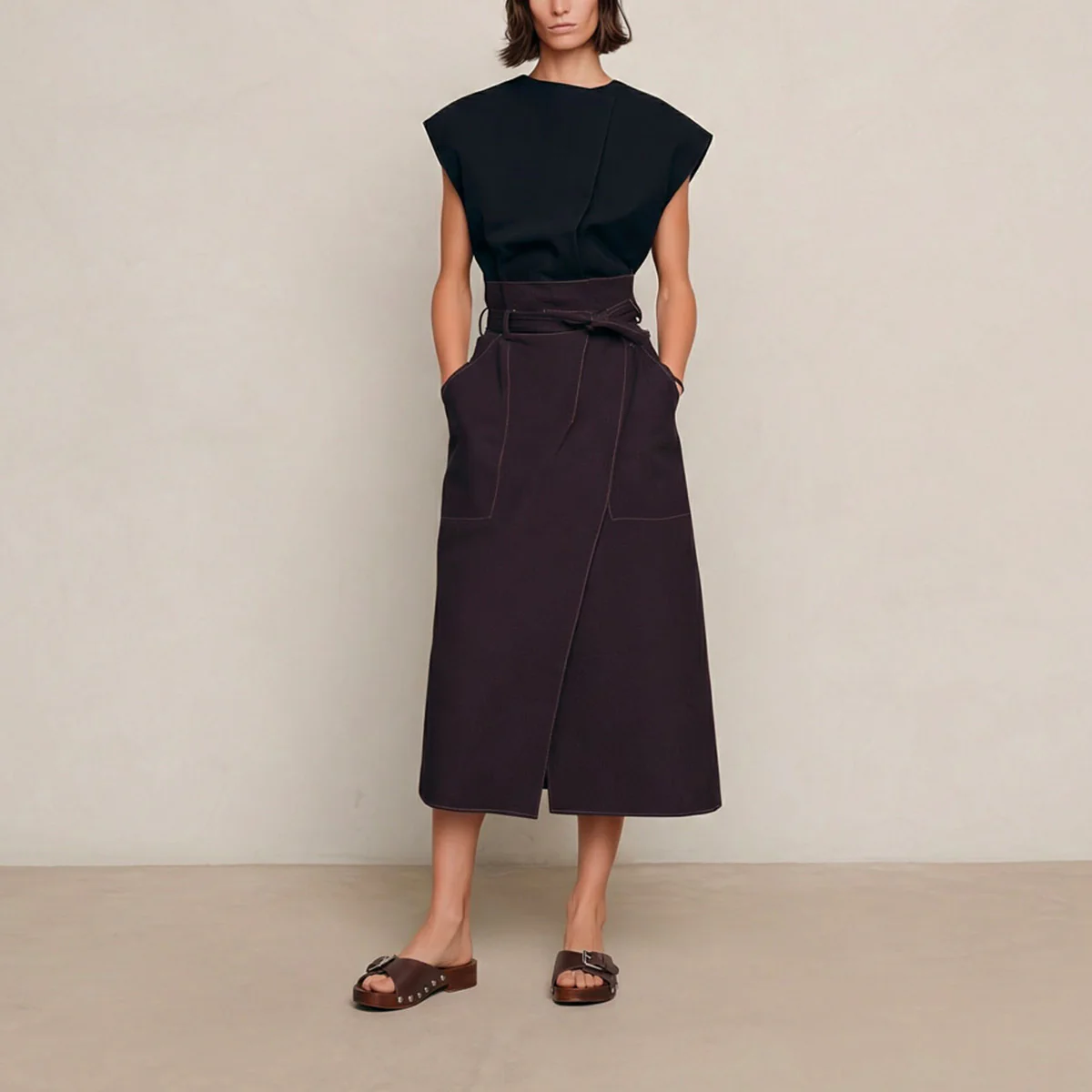 Mules Enora Cuir Cacao - Image 5